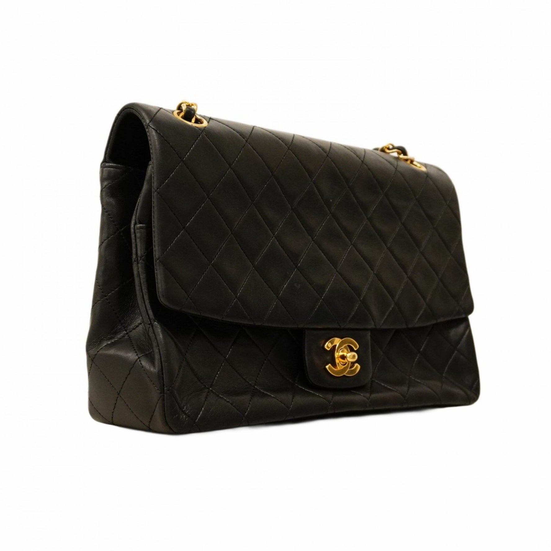 Chanel Shoulder Bag Matelasse W Chain Lambskin