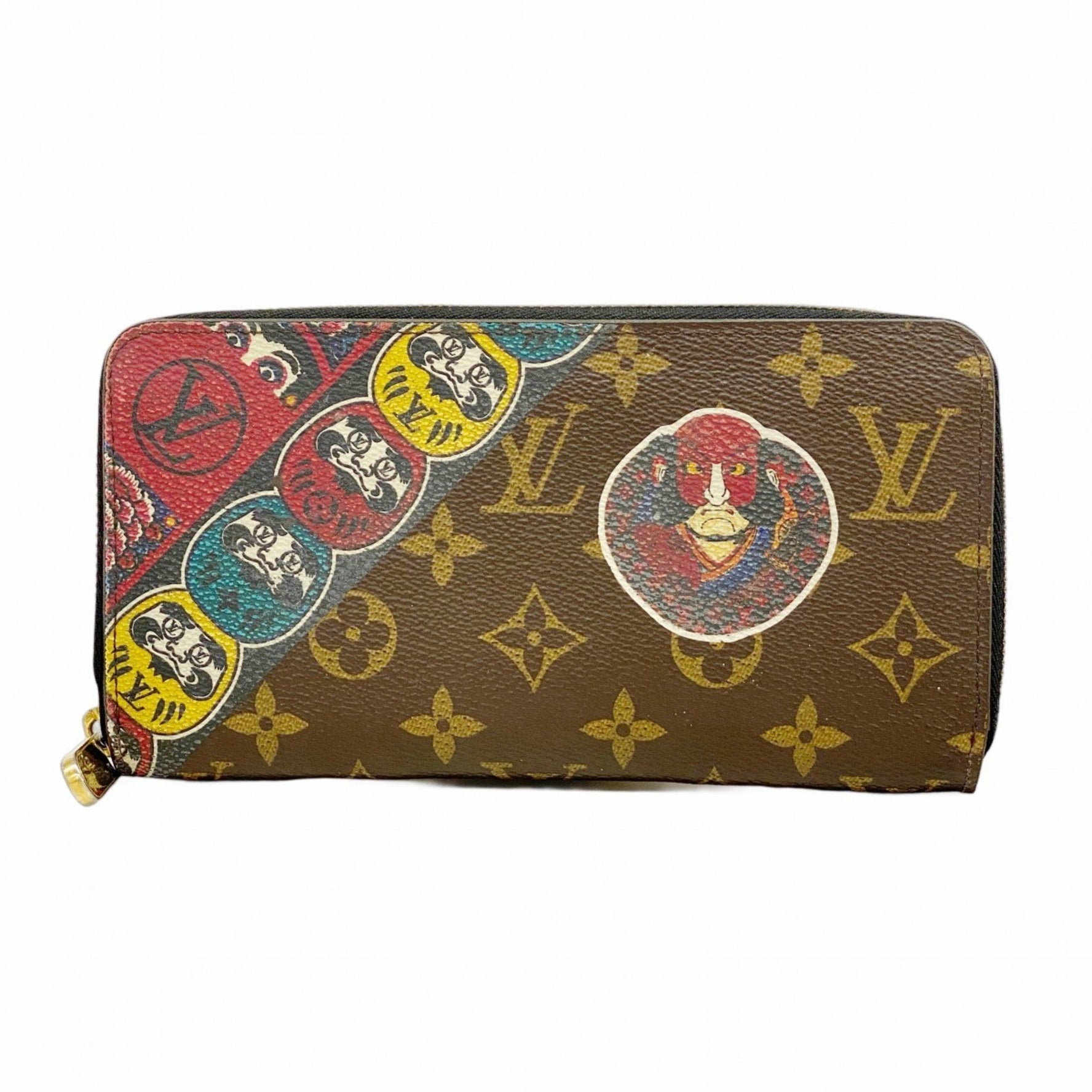 Louis Vuitton Monogram Zippy Wallet in collaboration with Kansai Yamamoto, available brown and multicolor women.
