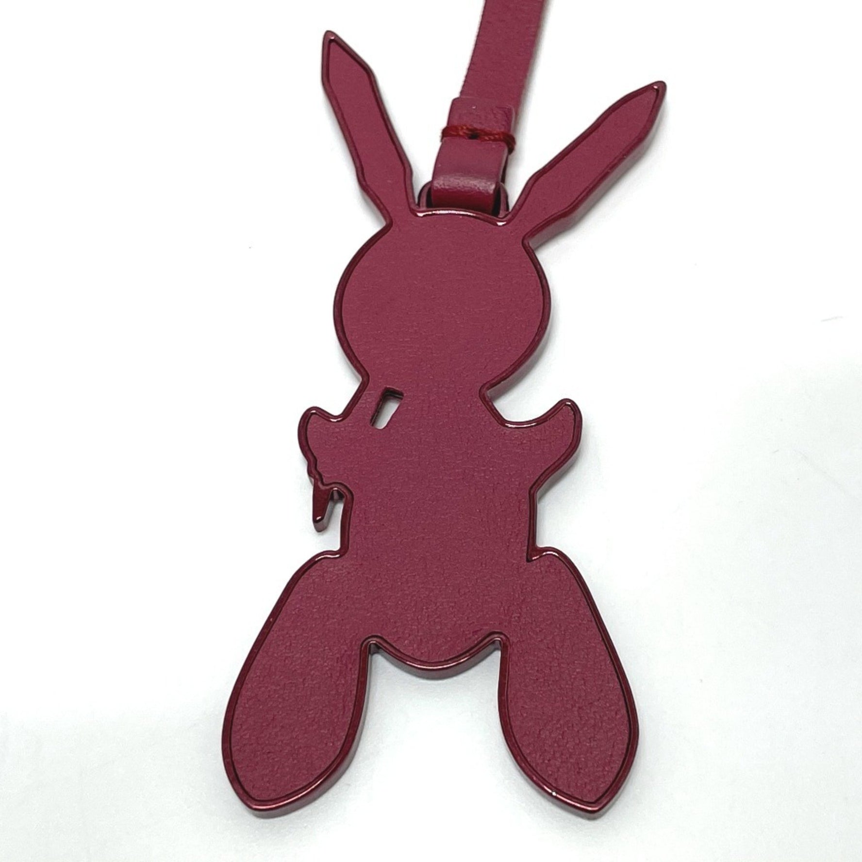 Louis Vuitton LV Rabbit Jeff Koons Bag Charm Keychain Leather