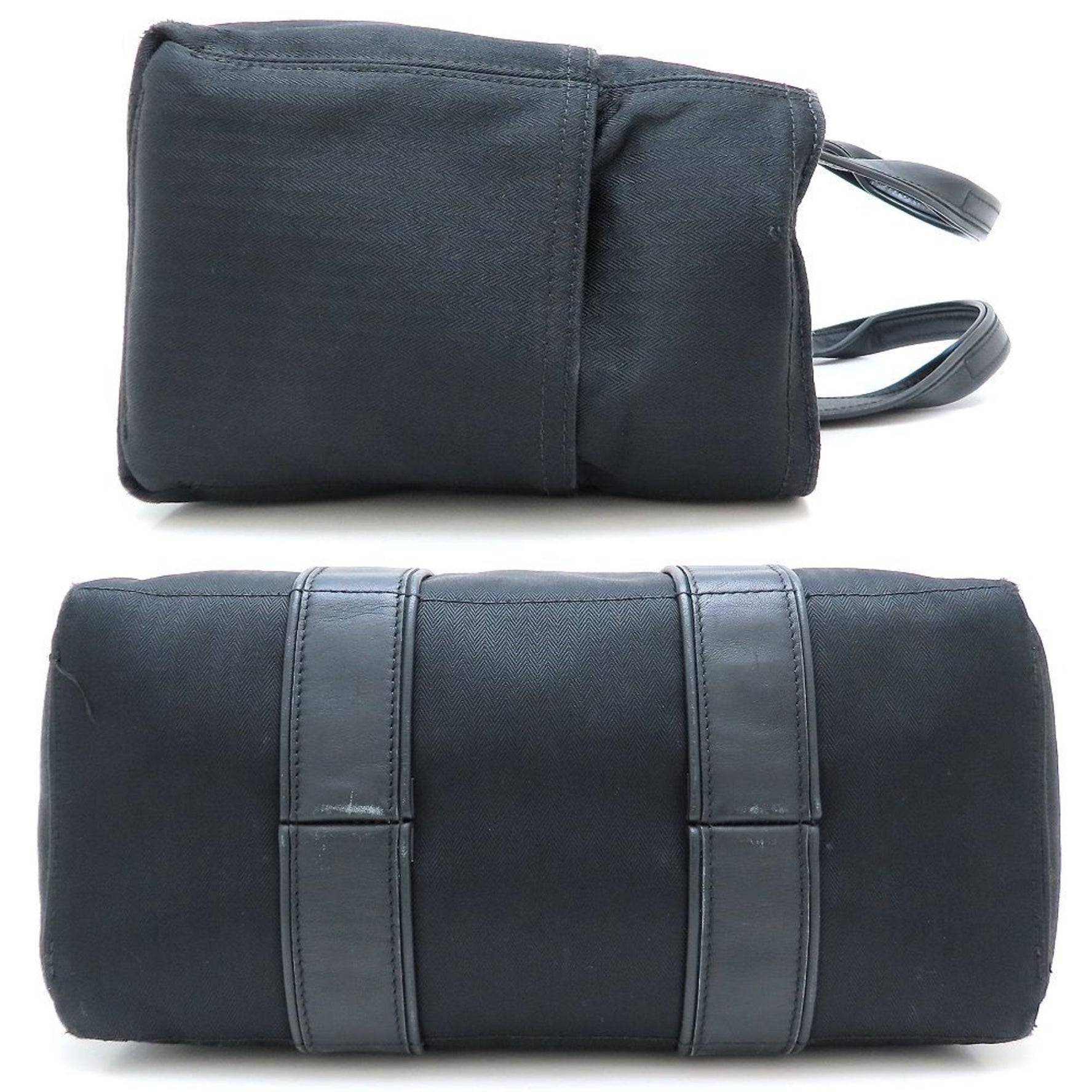 HERMES Acapulco PM Handbag in Canvas and Leather