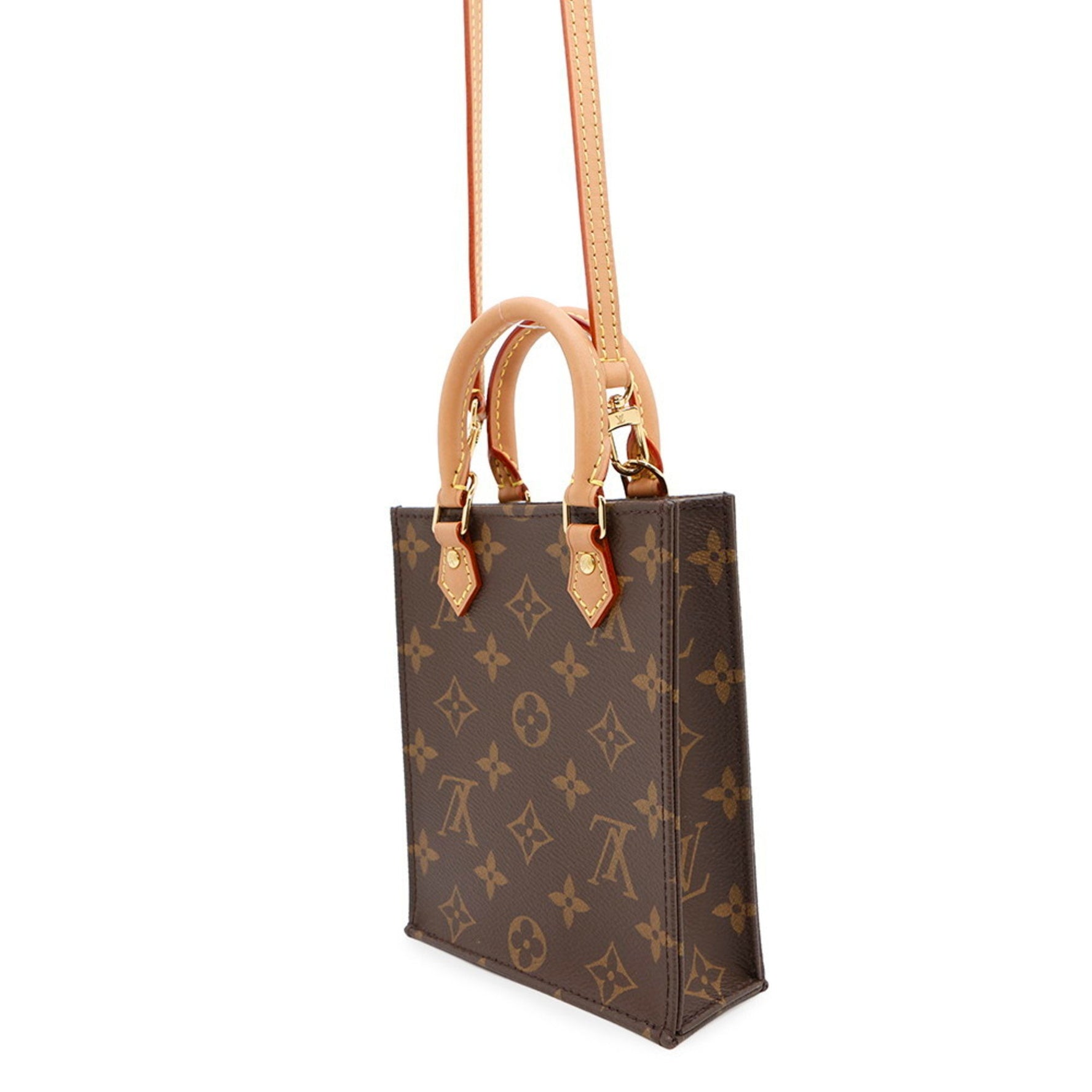 Louis Vuitton Handbag Monogram Petite Sac Plat