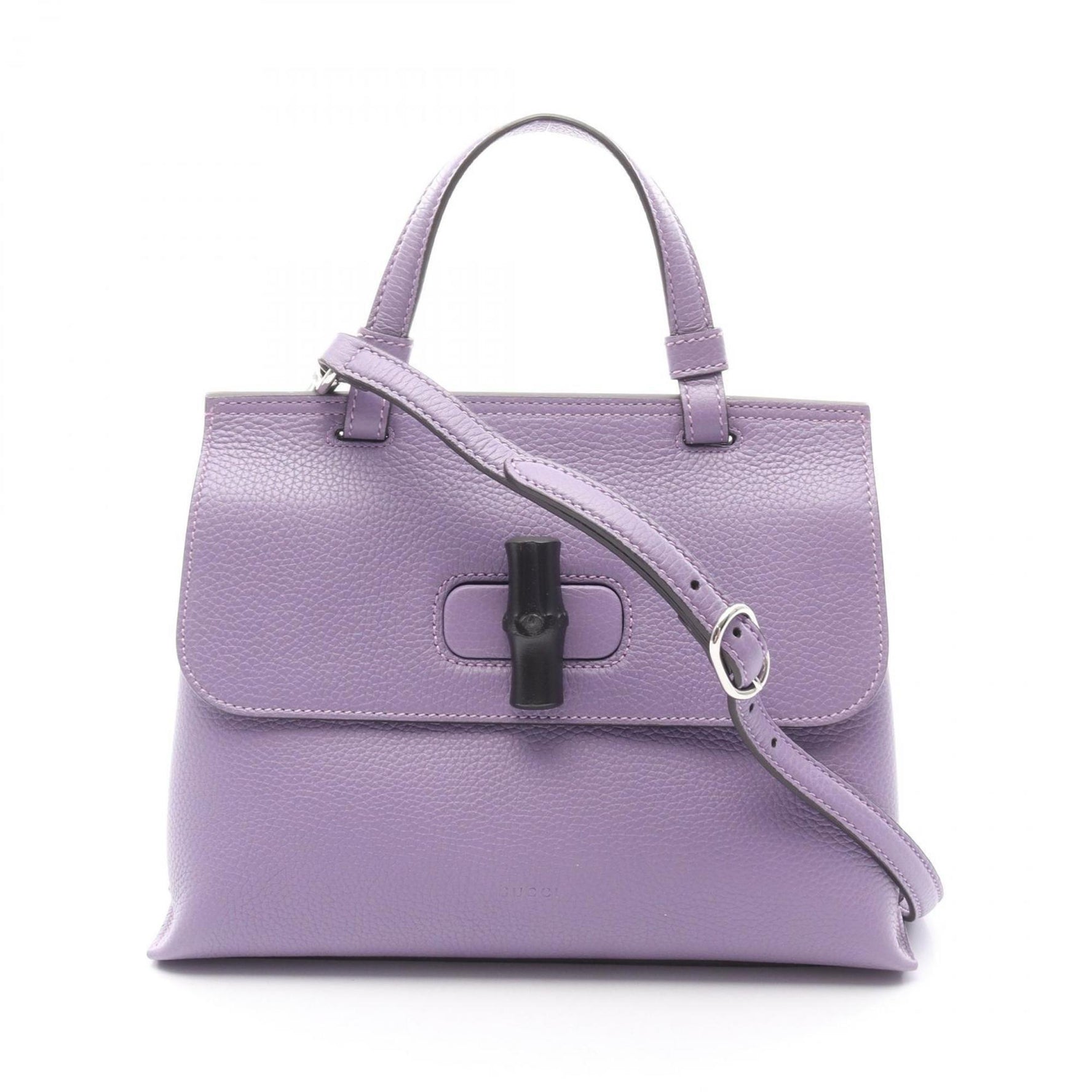 Gucci Daily Bamboo Handbag, Leather