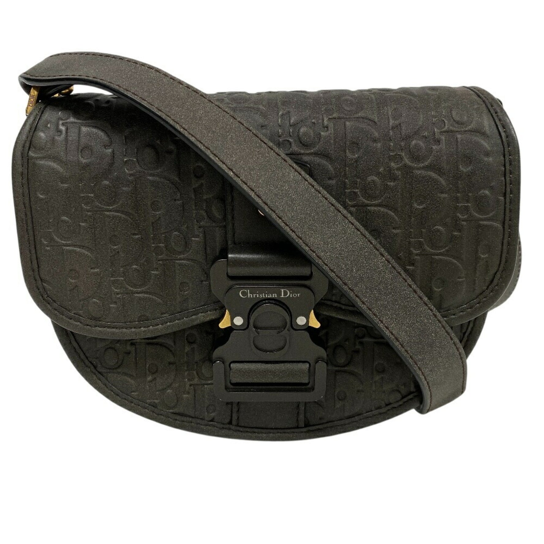 Christian Dior Louis Vuitton Bag Gallop Shoulder Brown Women's