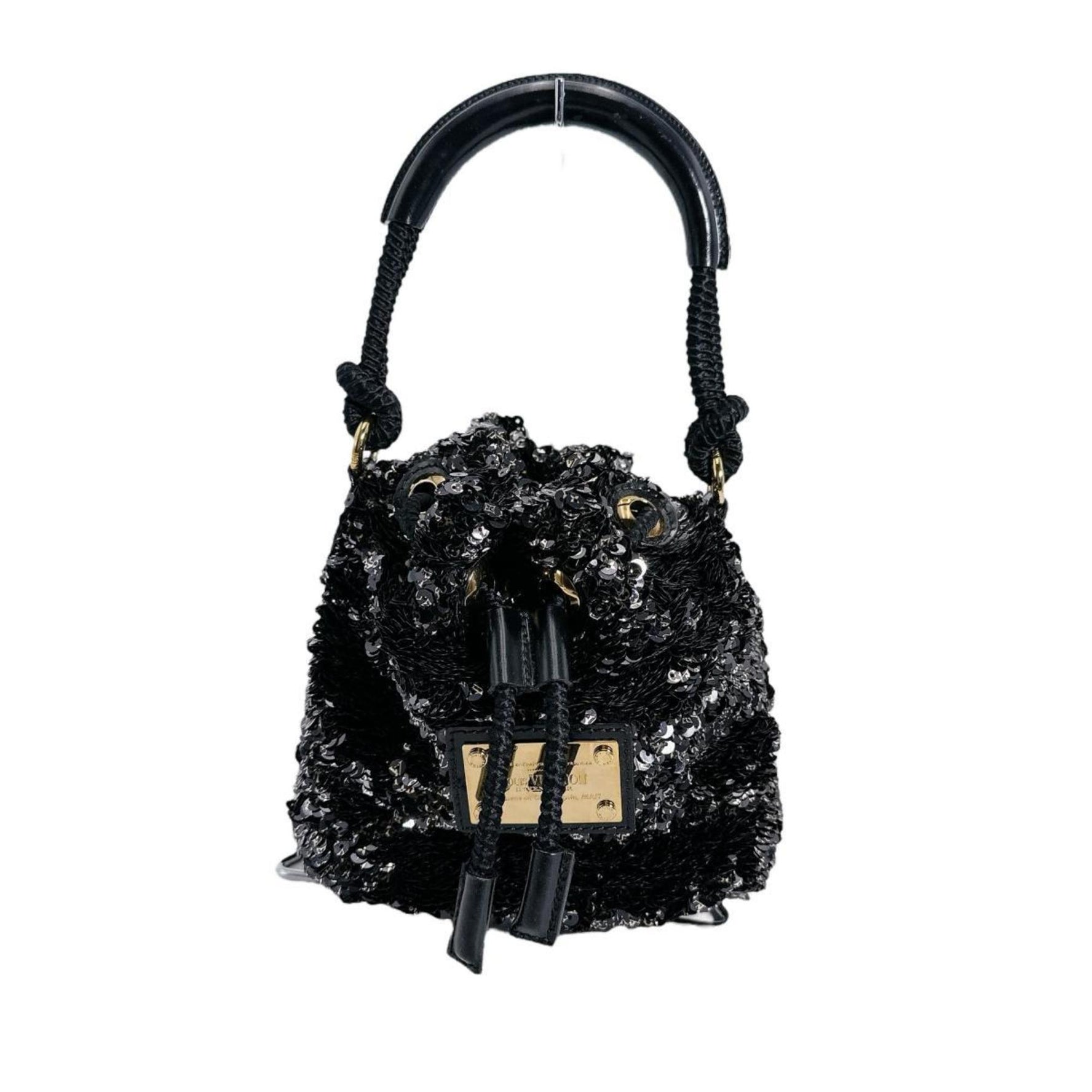 Louis Vuitton Mini No Elococo Drawstring Handbag in Sequins