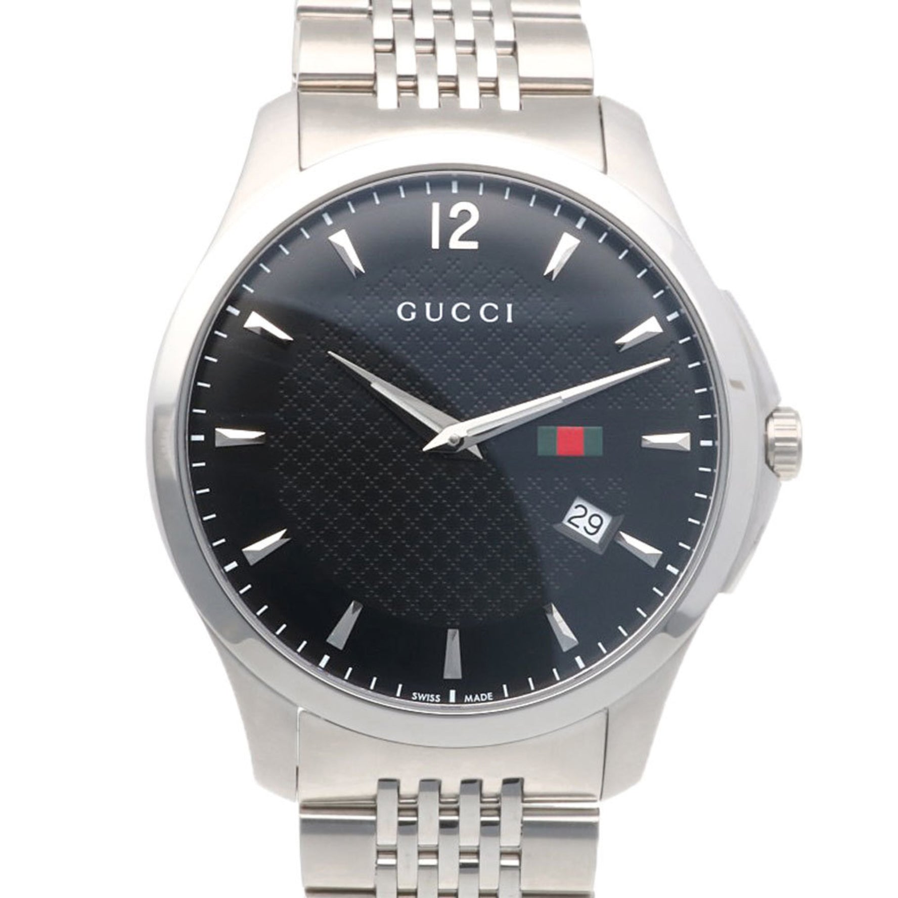 Gucci G Timeless Watch Stainless Steel 126.3 Quartz Men's GUCCI
