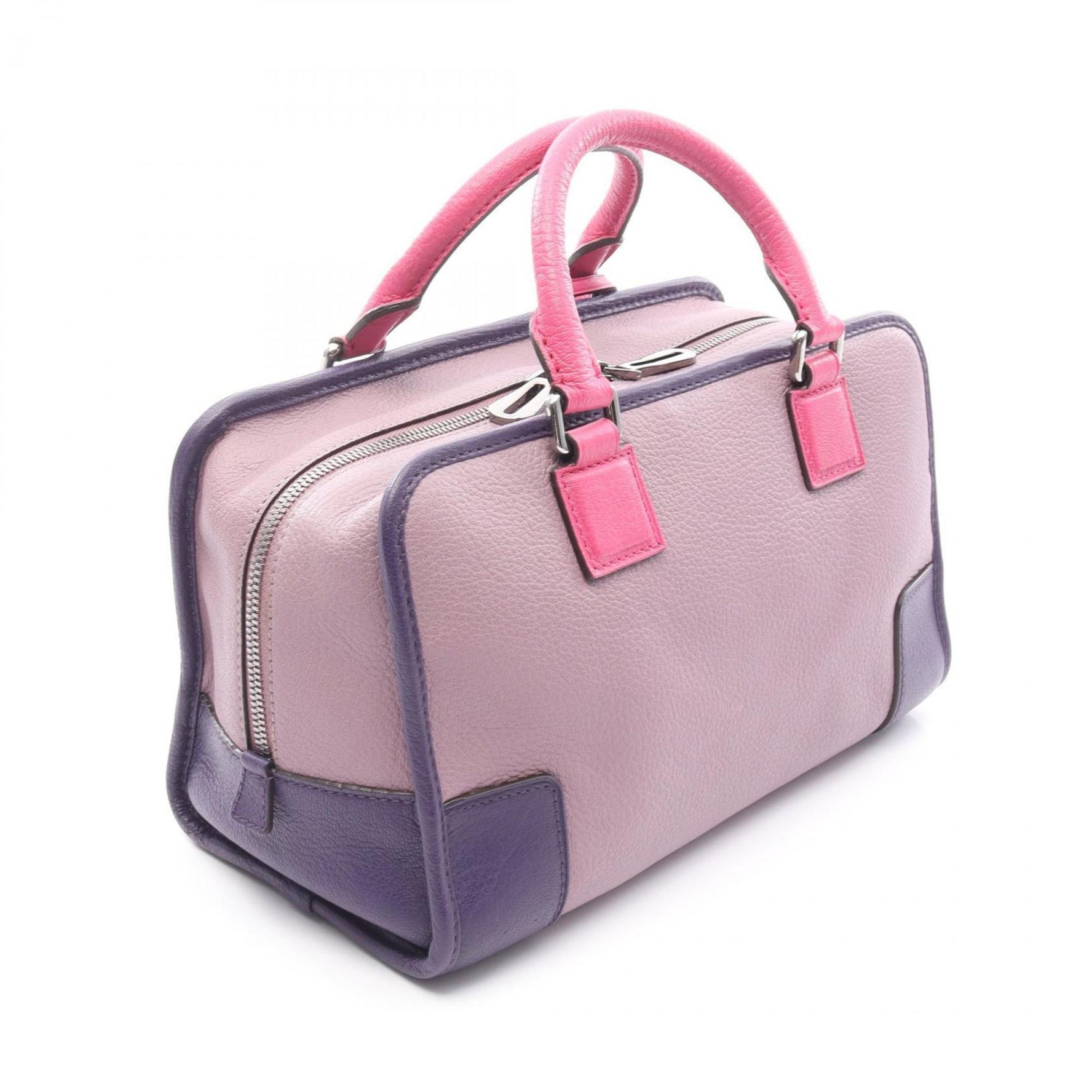 LOEWE Amazona 28 Handbag, Leather, Purple/Pink