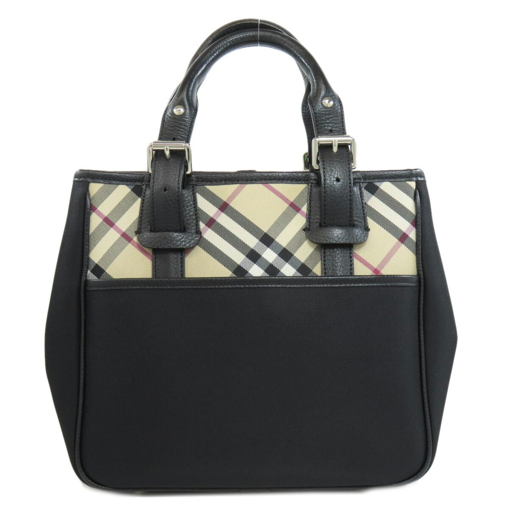 Burberry Nova Check Tote Bag Nylon Material
