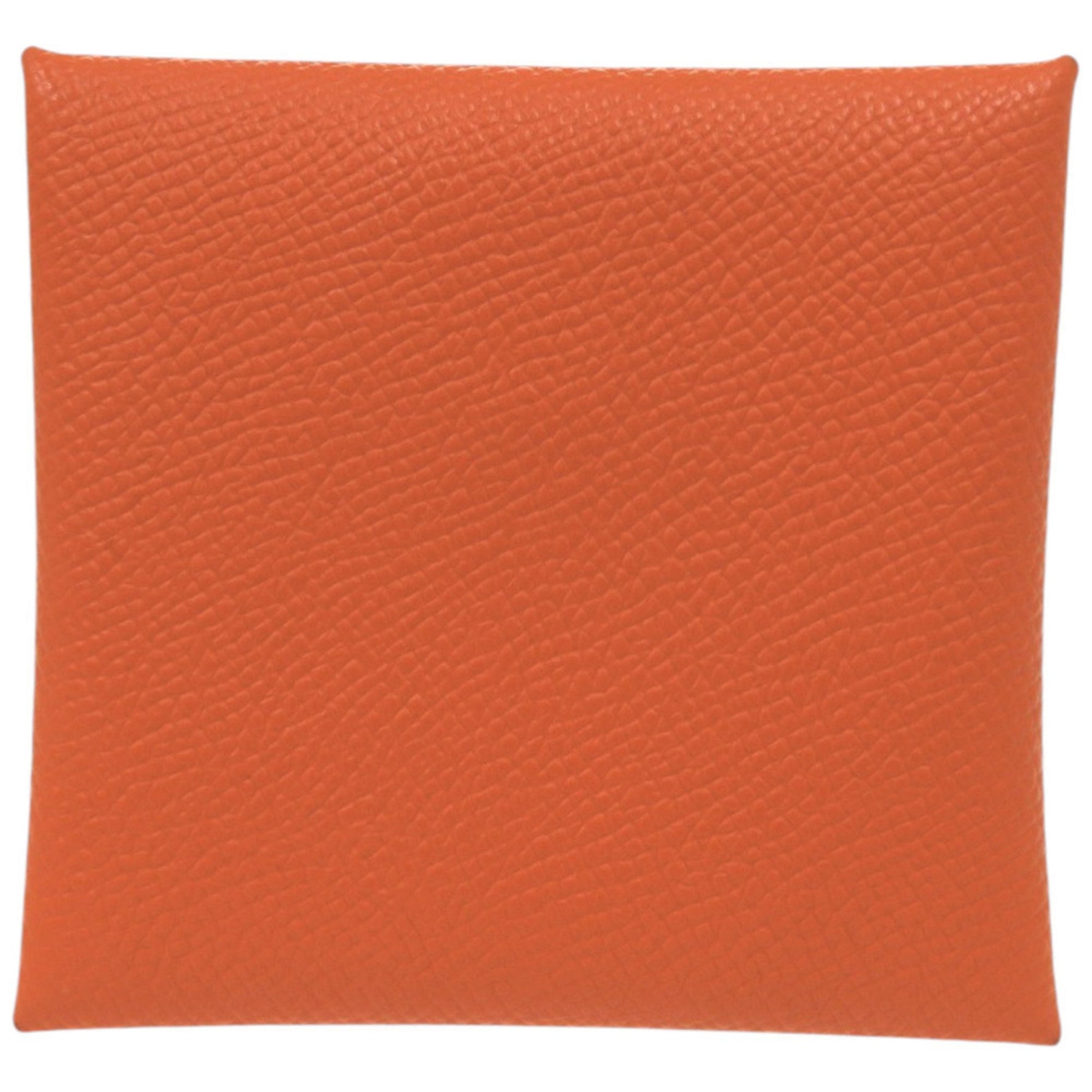Hermès Bastia Epsom Leather Coin Case Wallet in Orange with R Stamp 0102 HERMES