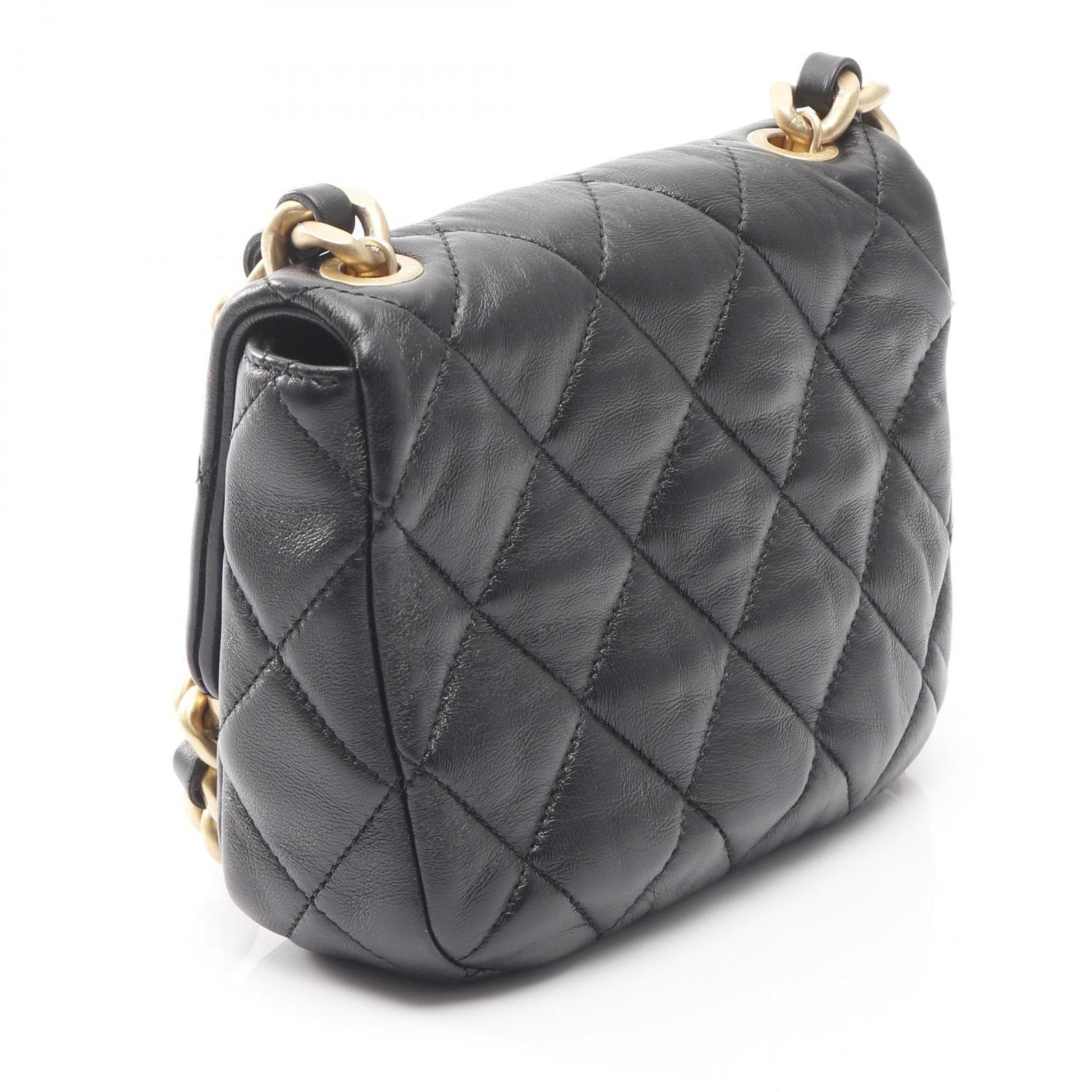 CHANEL Mini Matelasse Shoulder Bag, Lambskin Leather