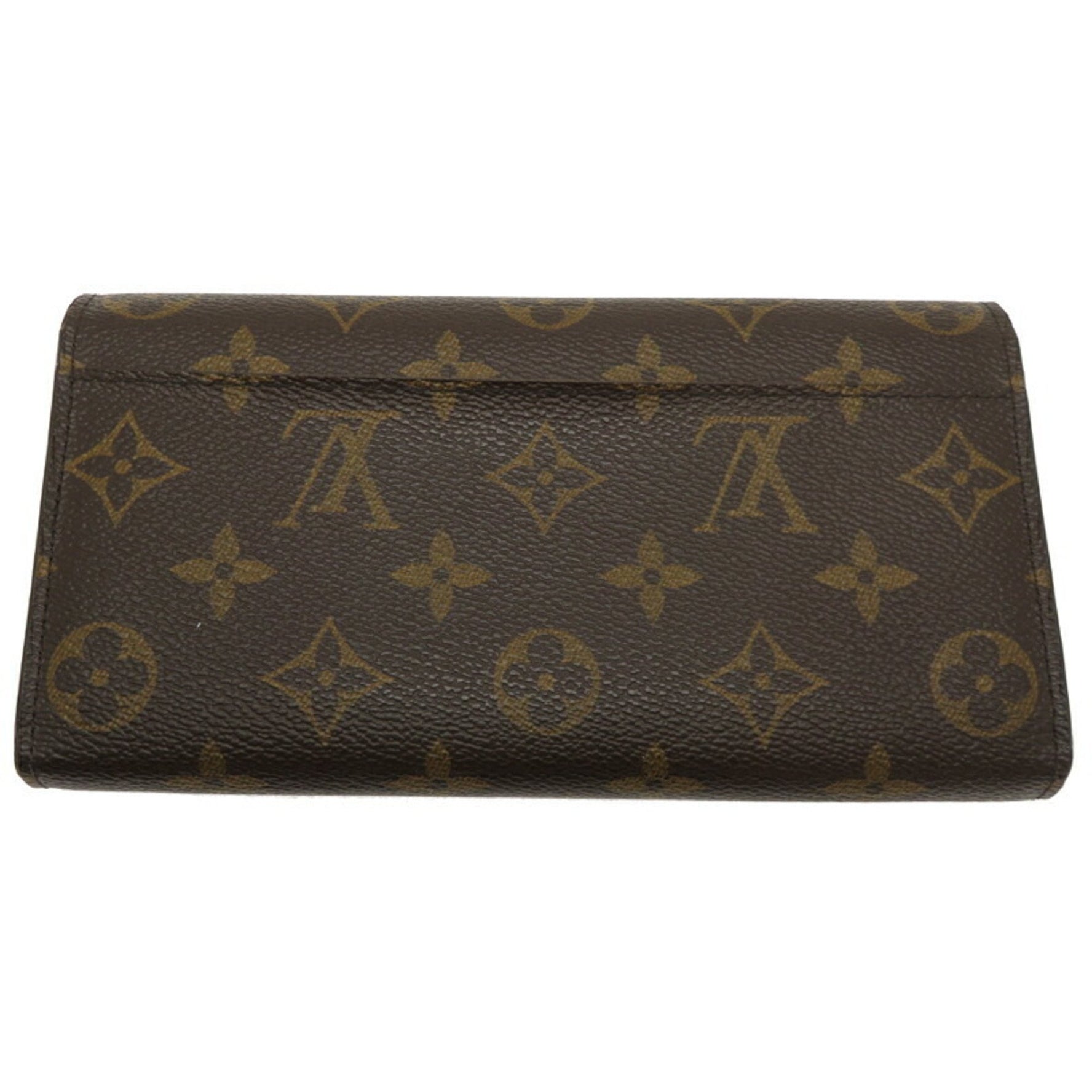 Louis Vuitton Portefeuille Sarah and Men's Long Wallet Monogram Brown