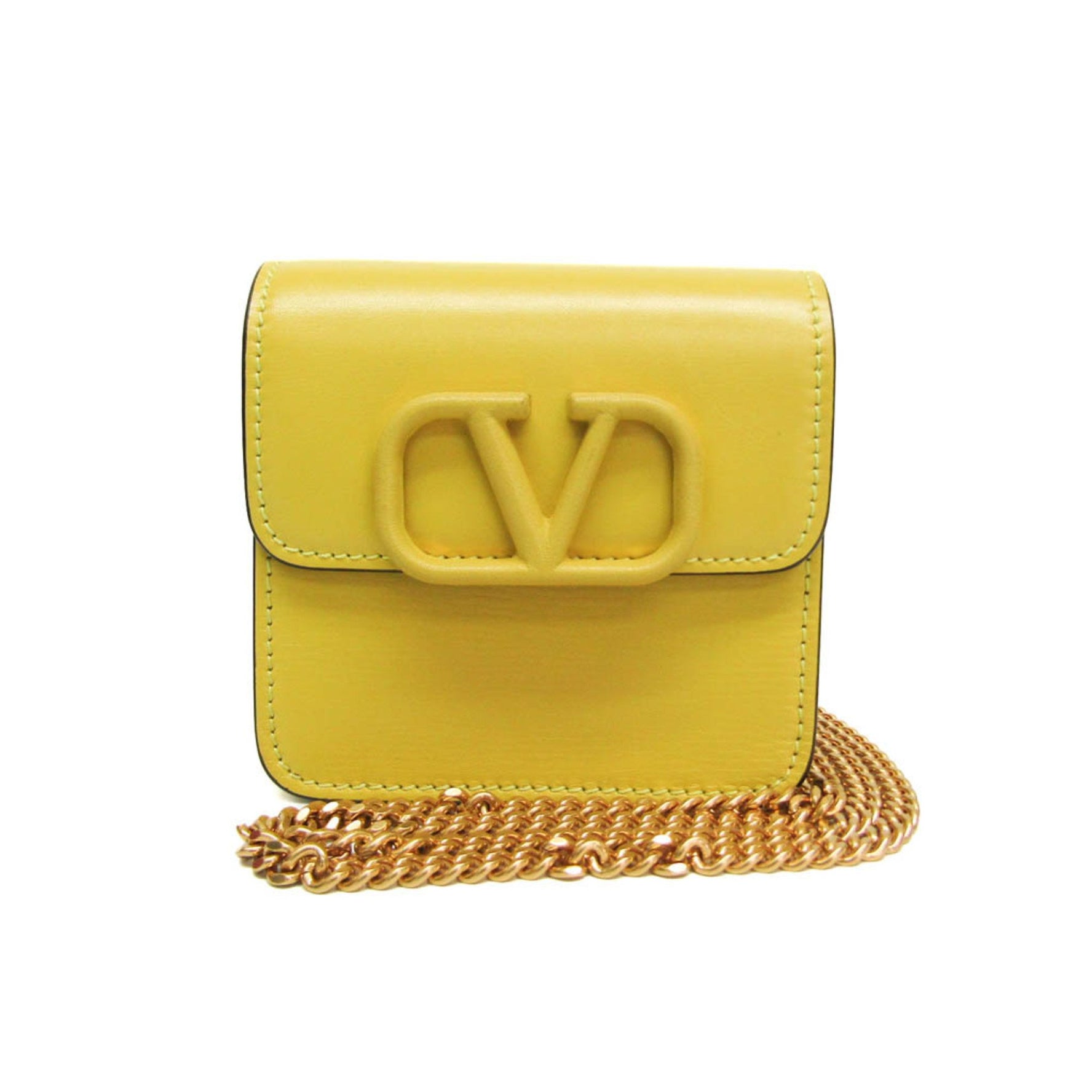 Valentino Garavani V-Sling Compact Leather Shoulder Bag