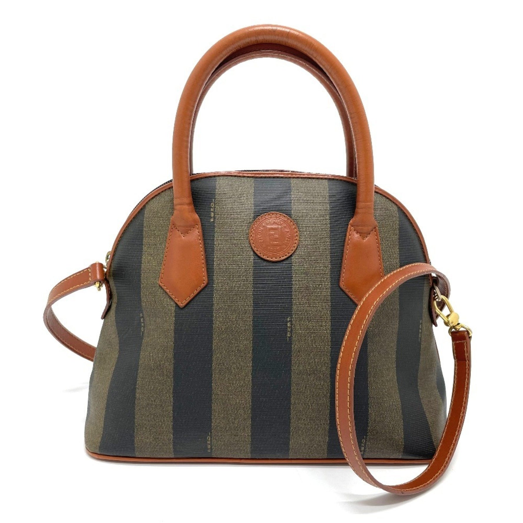 FENDI Pecan Shoulder Bag/Handbag in PVC/Leather