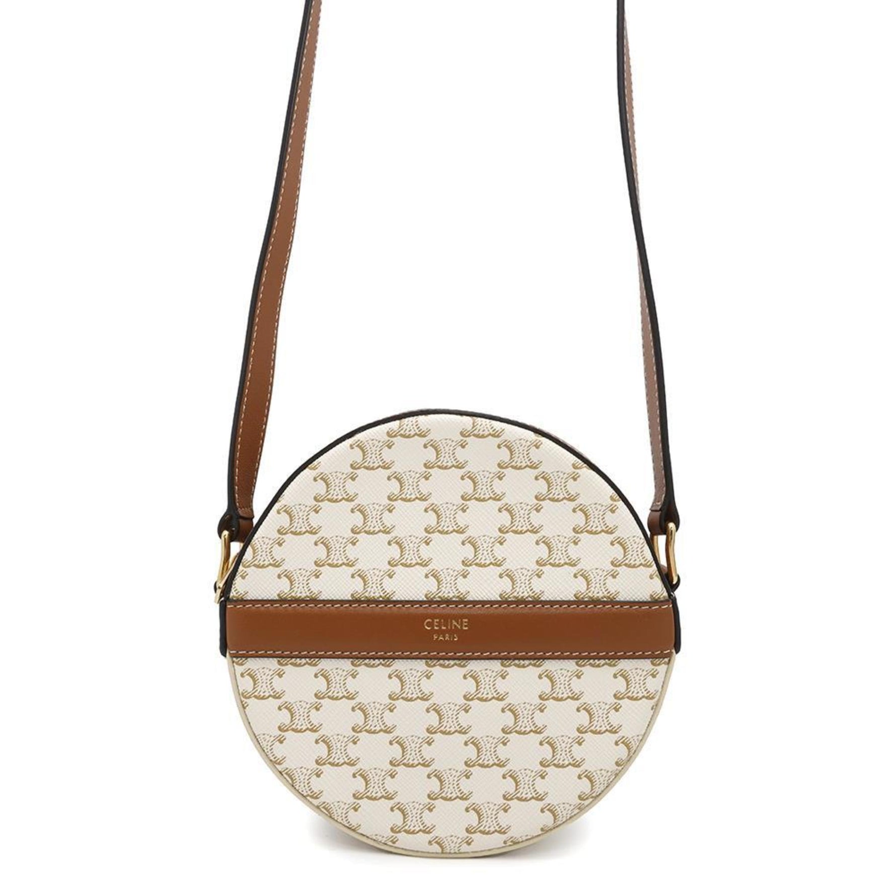 Celine Shoulder Bag Triomphe Round Purse