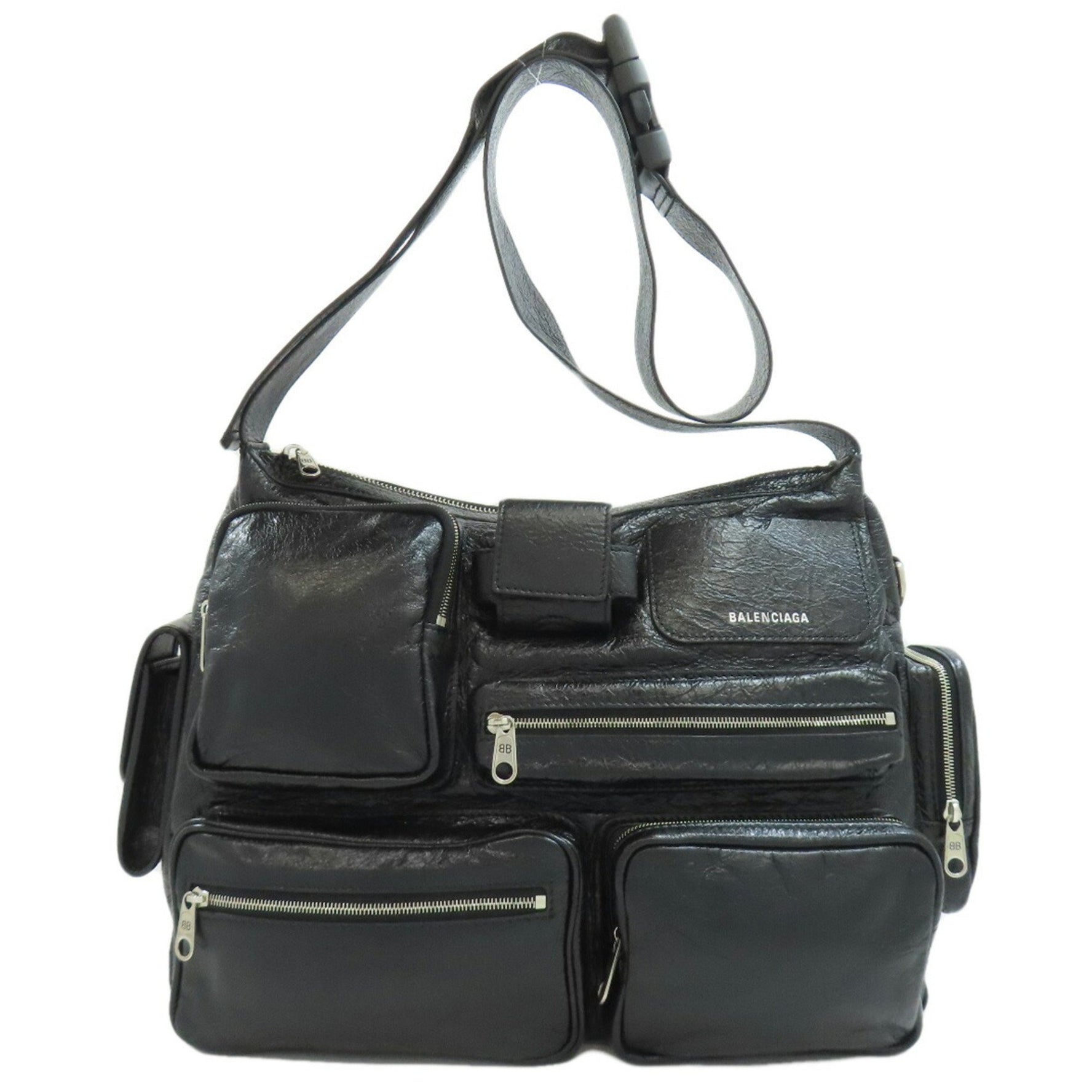 Balenciaga Super Busy Shoulder Bag Calfskin Women's BALENCIAGA