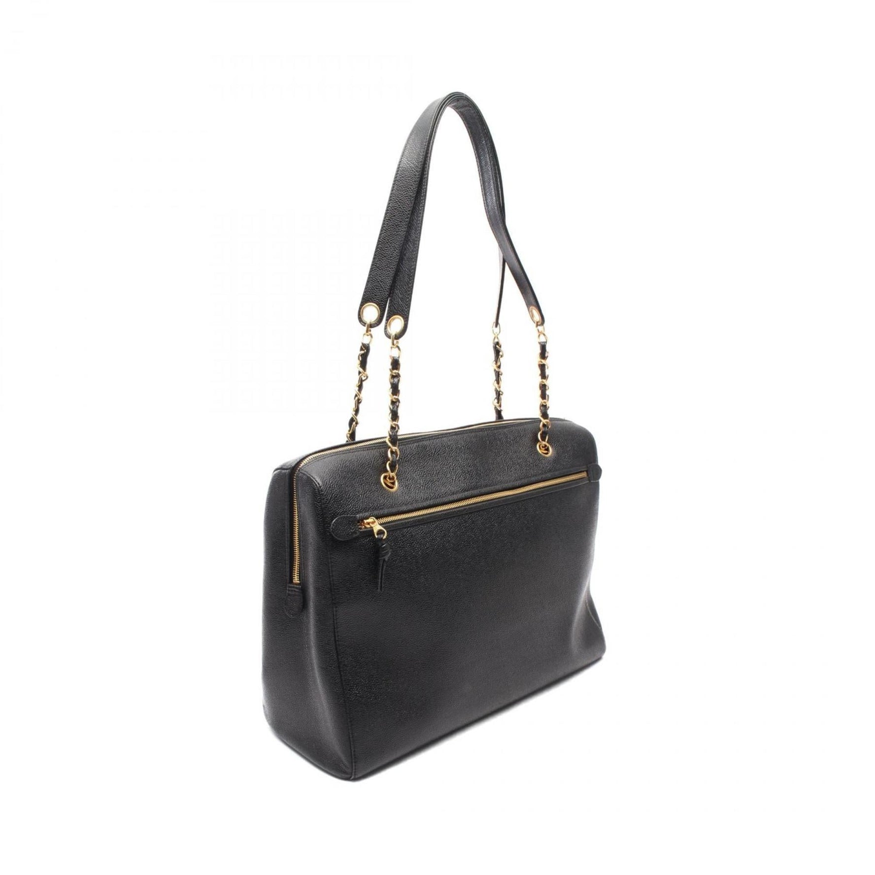 CHANEL Coco Mark Shoulder Bag in Caviar (Grained Calfskin)