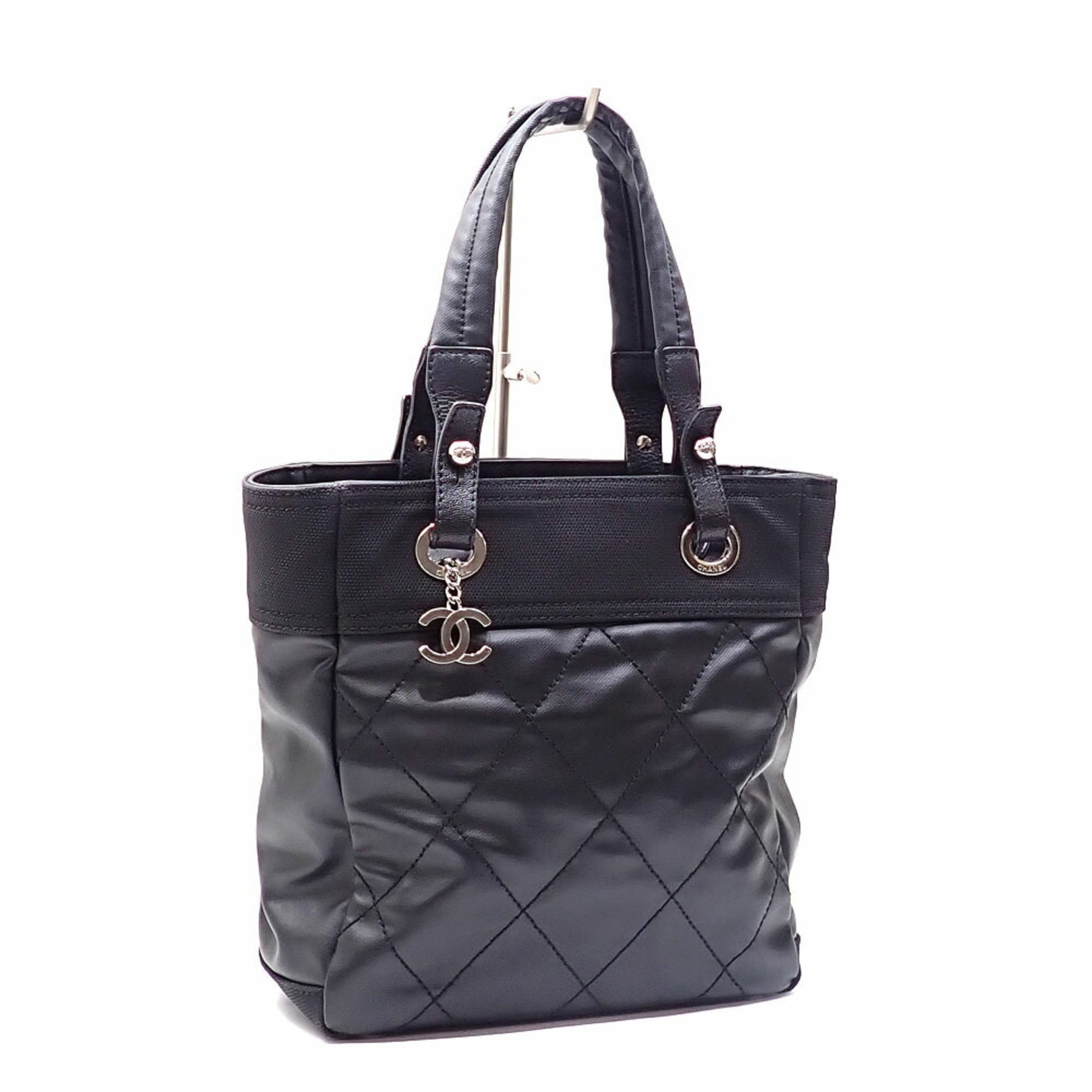 Chanel Paris-Biarritz Tote Bag, Leather and Canvas, Coco Mark
