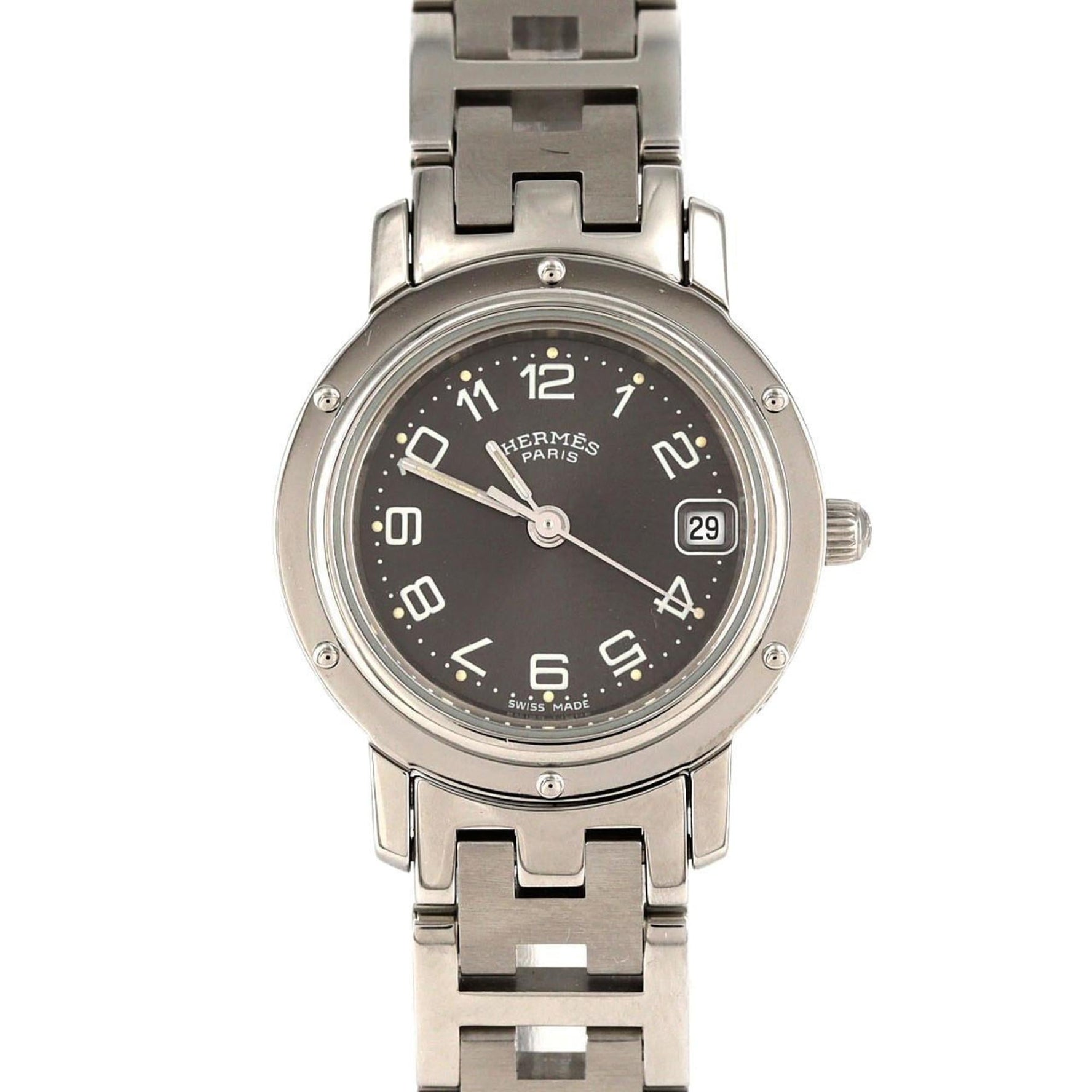 Hermès Clipper Stainless Steel Quartz Watch