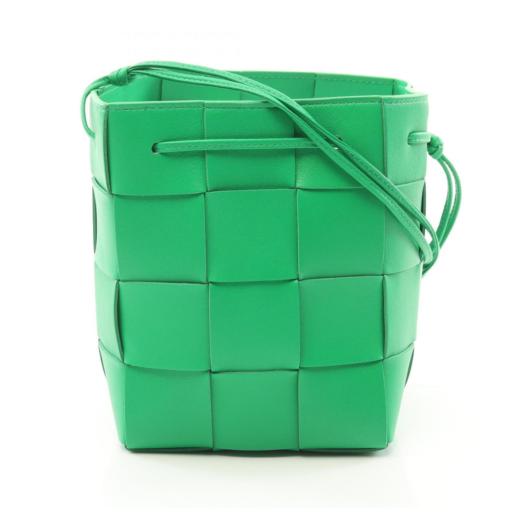 BOTTEGA VENETA Small Cassette Bucket Shoulder Bag Leather