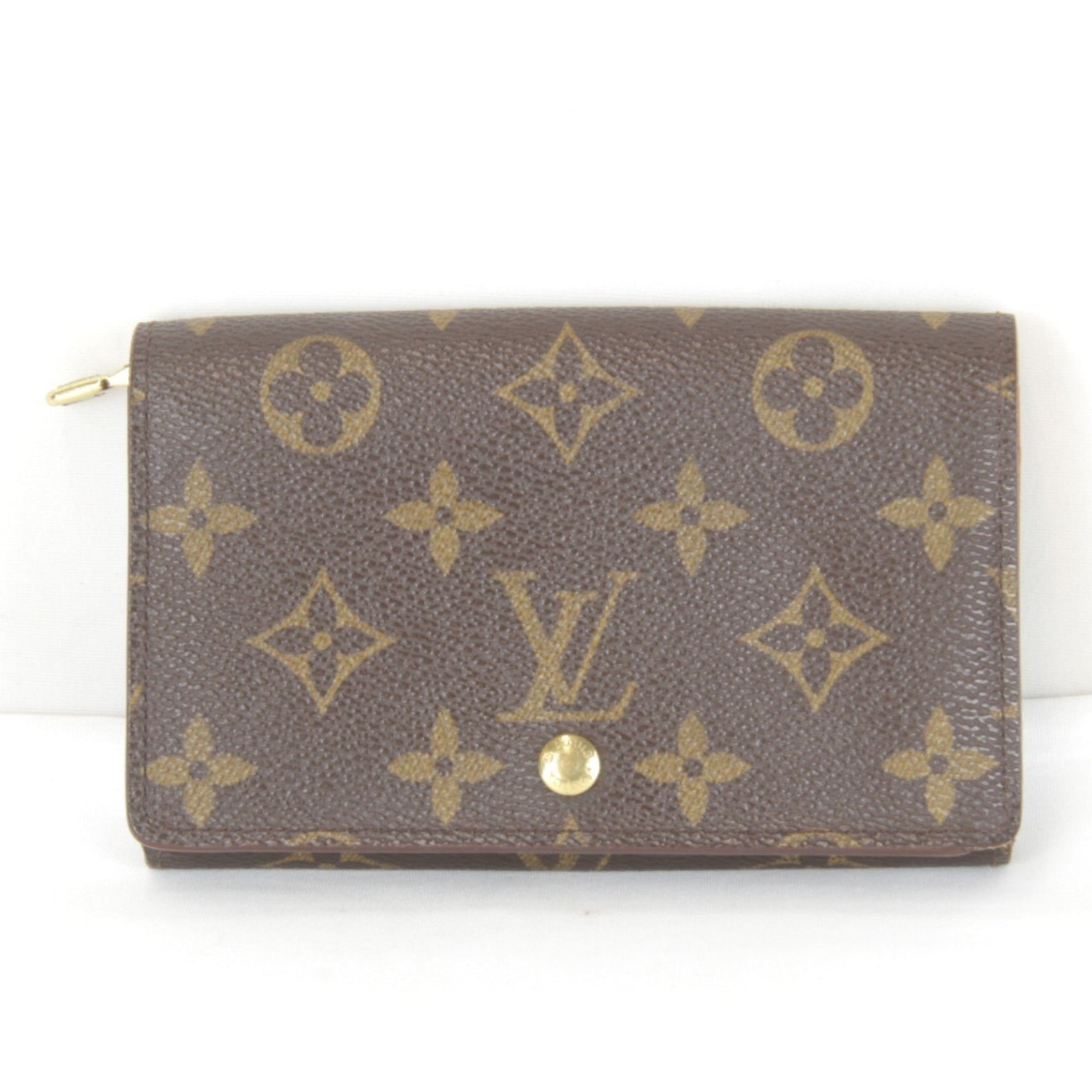 LOUIS VUITTON Louis Vuitton Porte Monnaie-Vieux-Trésor Bifold Wallet Canvas