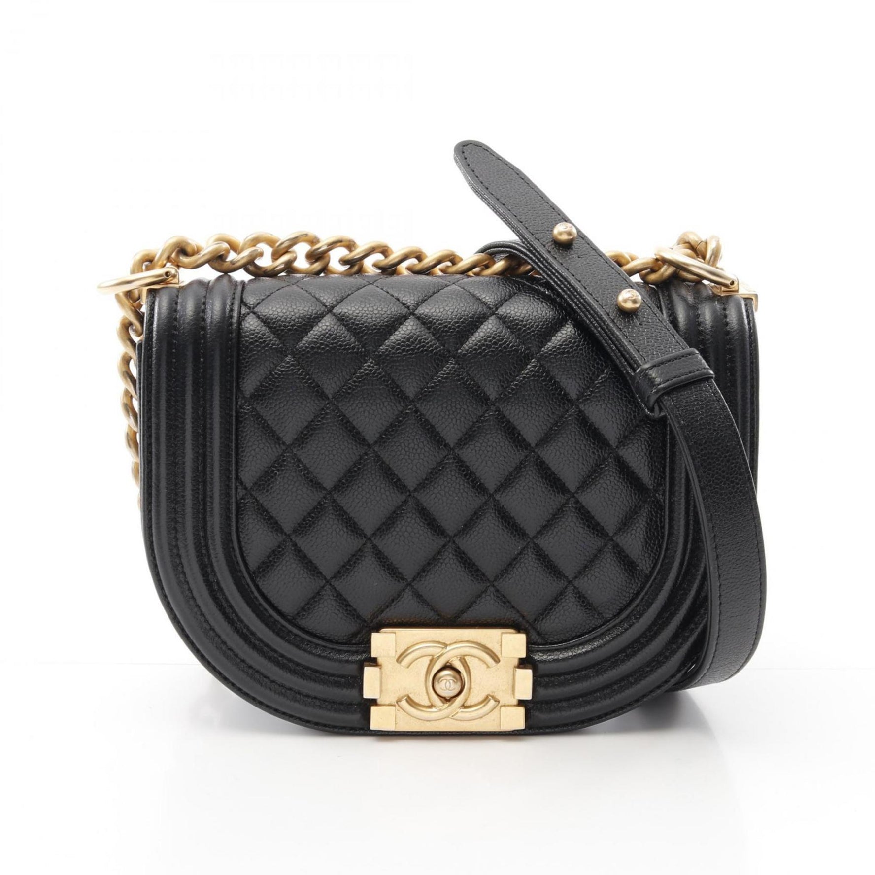 CHANEL Boy Shoulder Bag in Grained Calfskin Leather
