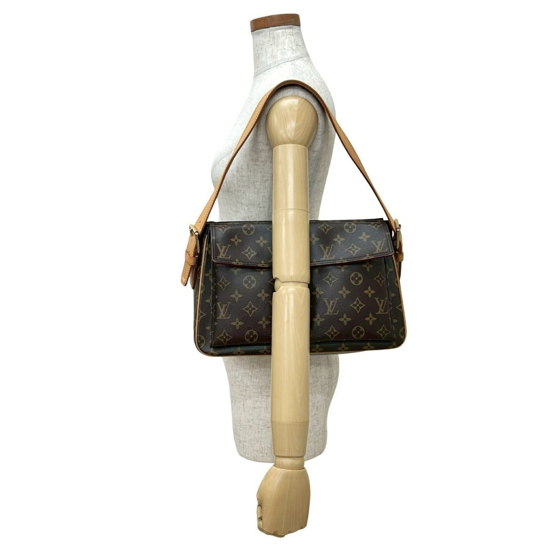 LOUIS VUITTON Vintage Viva Cite GM Monogram Leather Semi-One Shoulder Bag