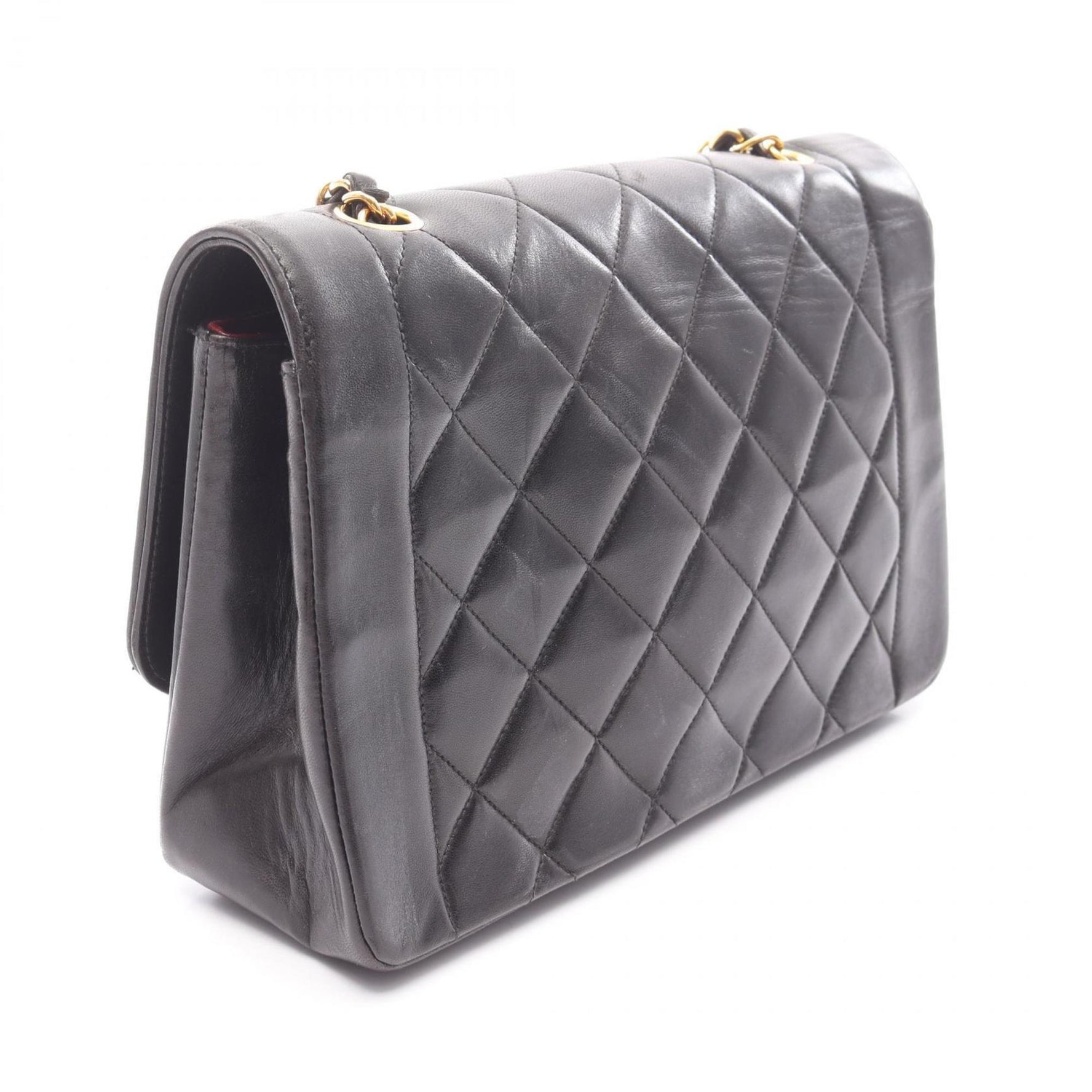 CHANEL Matelasse Diana Flap Shoulder Bag in Lambskin Leather