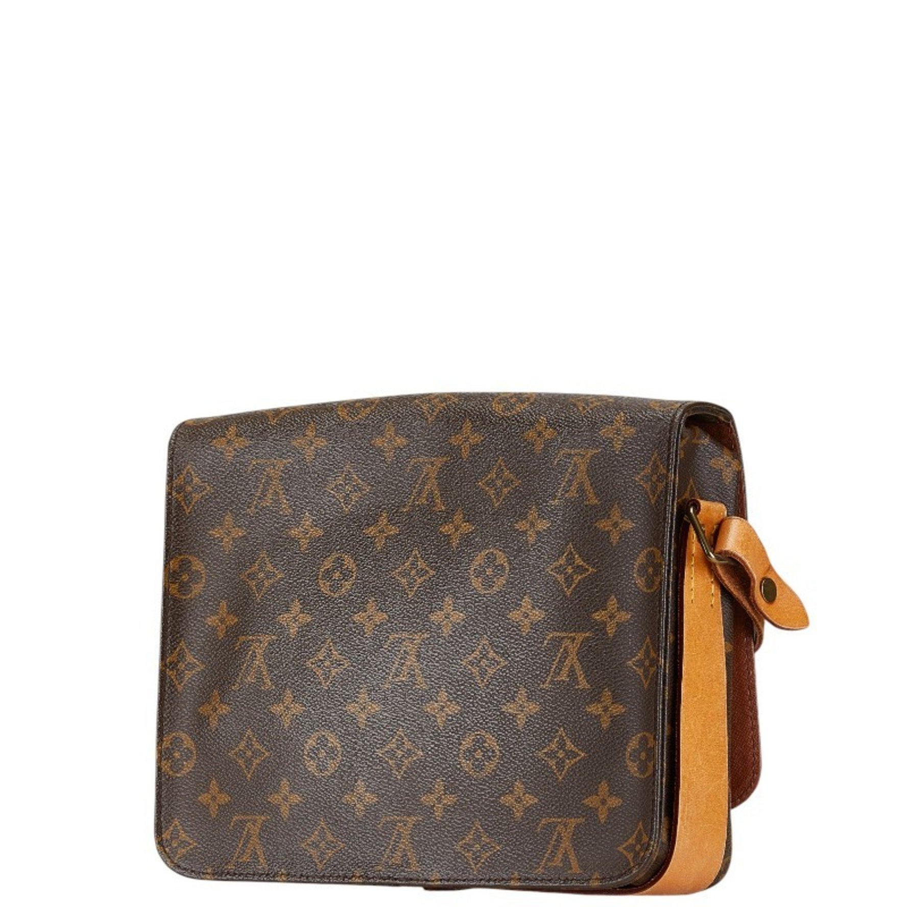 Louis Vuitton Monogram Cartesier GM Shoulder Bag PVC Leather