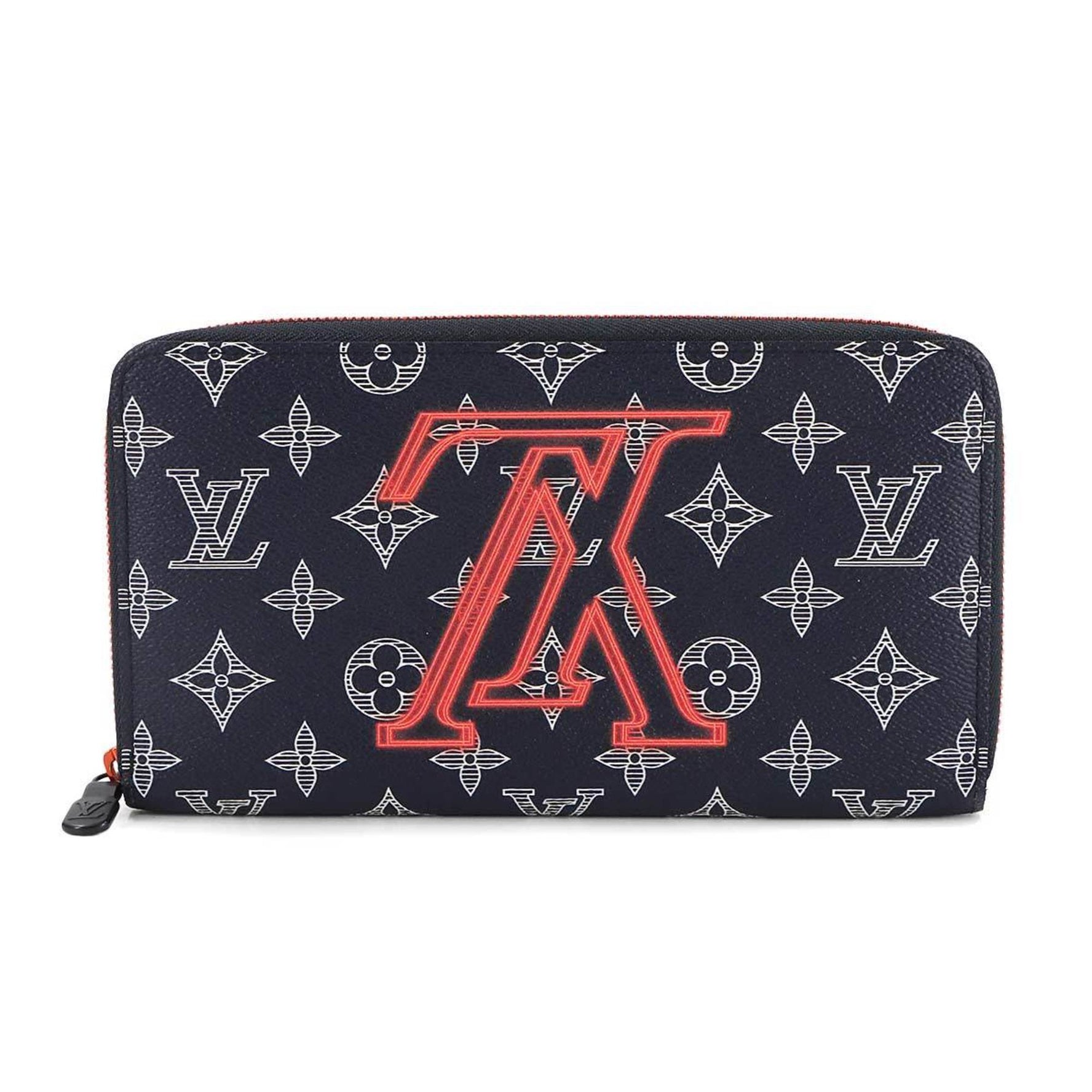 Louis Vuitton Monogram Ink Upside Down Zippy Organizer Round Long Wallet