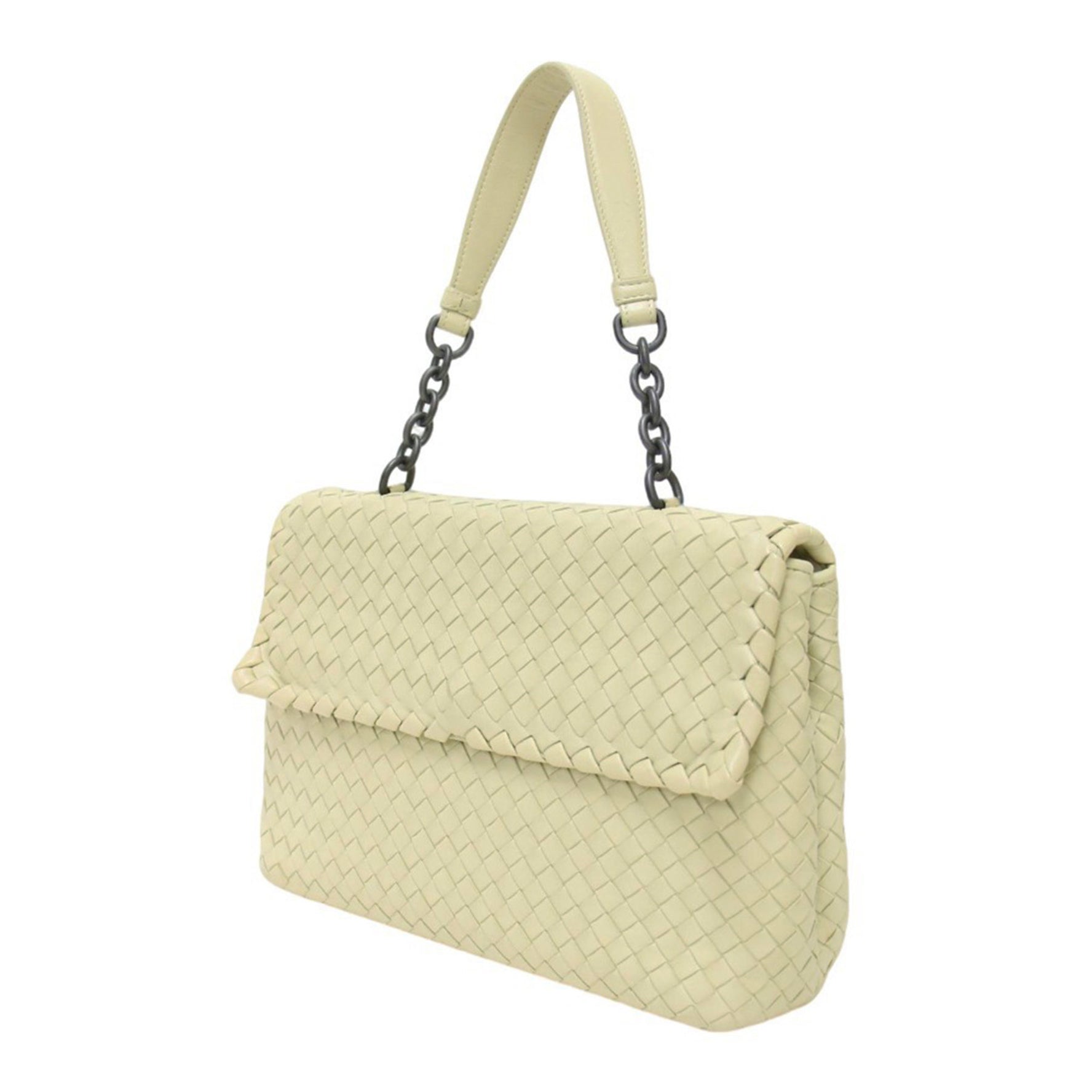 BOTTEGA VENETA Olympia Intrecciato Shoulder Bag OLIMPIA INTRECCIATO Flap Chain Mesh Lambskin Leather