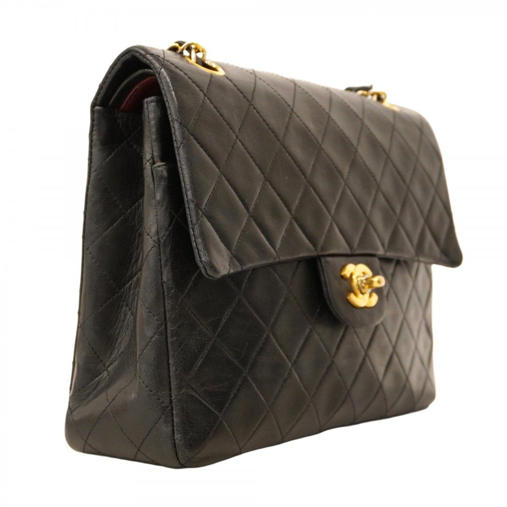 Chanel Matelasse Shoulder Bag with Double Flap and Chain, Lambskin