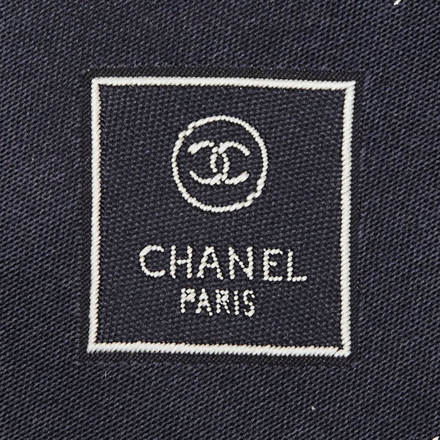 Chanel Coco Mark Star Shooting Tie Silk Polyester