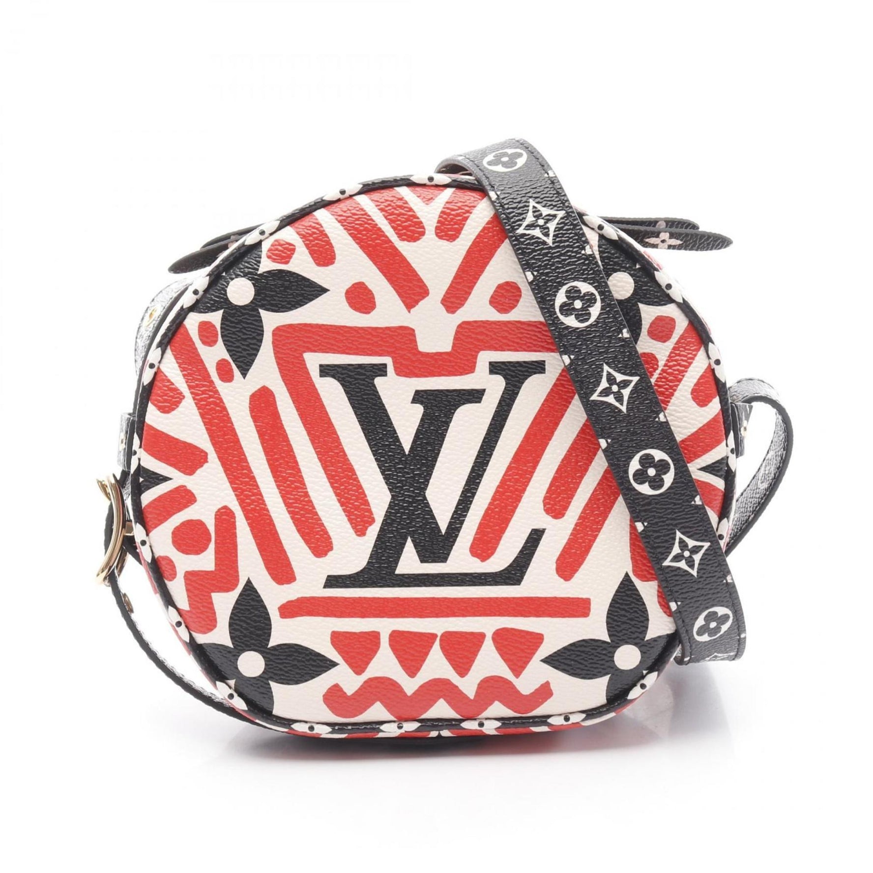 Louis Vuitton LV Crafty Boite Chapeau Souple Monogram Giant Shoulder Bag Coated Canvas Red Black Multicolor
