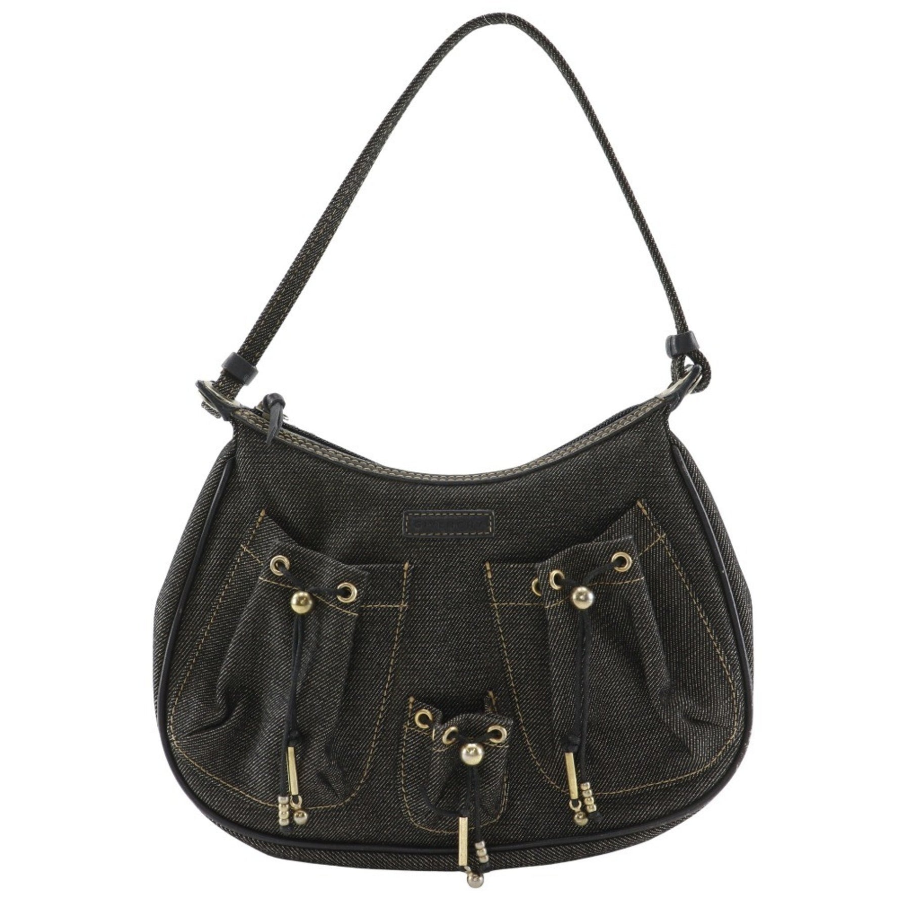 Givenchy Accessory Pouch Shoulder Bag in Blue Denim