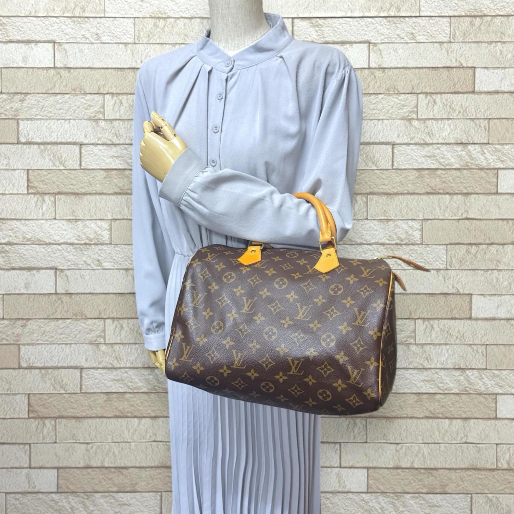 Louis Vuitton Speedy 30 Monogram Canvas Handbag, Brown, LOUIS VUITTON Handbag