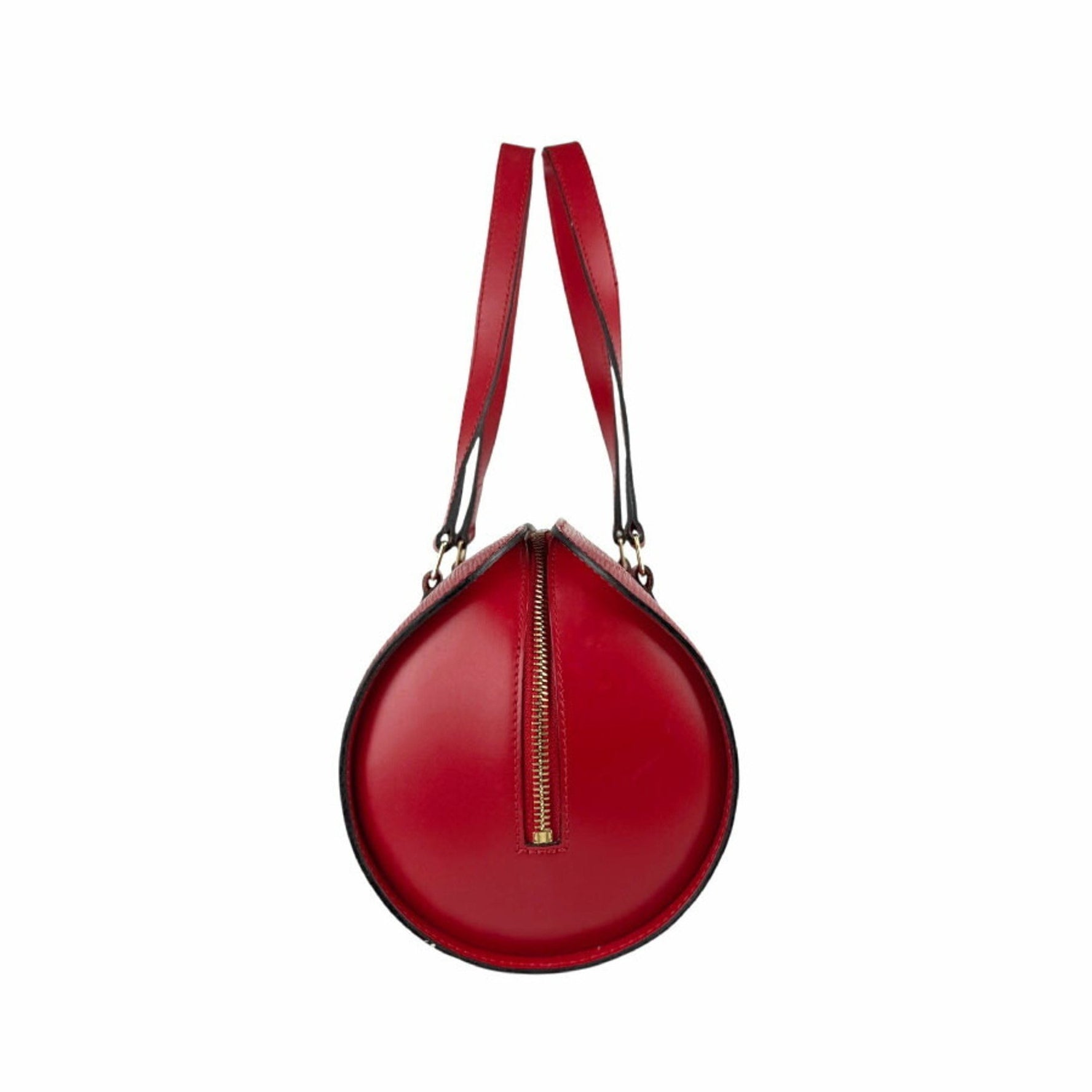 Louis Vuitton Epi Soufflot Leather Handbag in Red and Gold, Women's, M52227 z6714