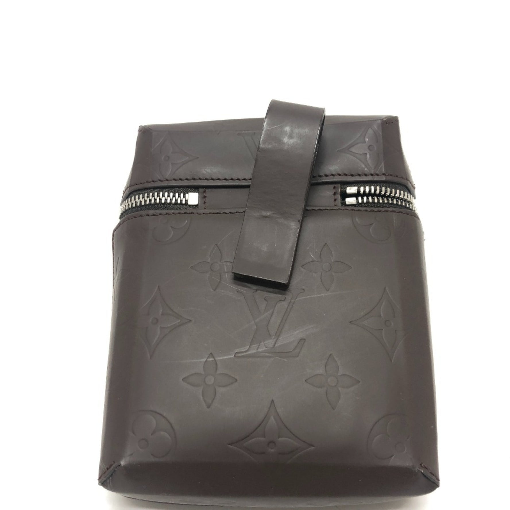 Louis Vuitton Monogram Glace Ray Bag Waist Pouch Accessory Case Leather