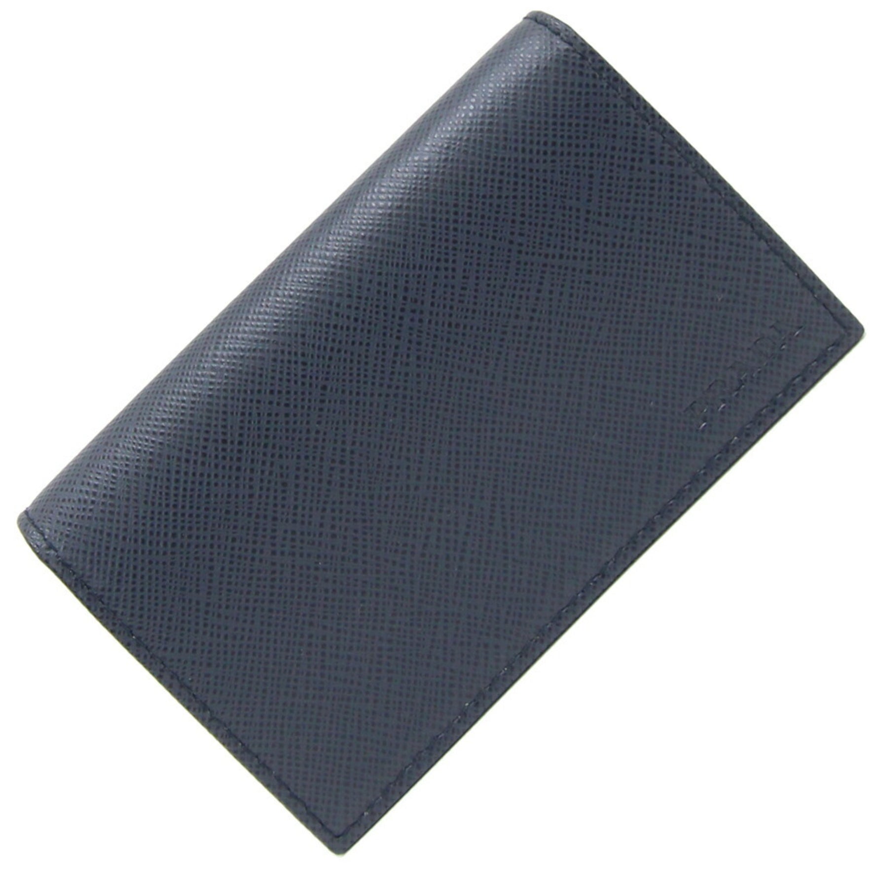 Prada Business Card Holder 2MC122 Navy Leather Case Pass Men's PRADA