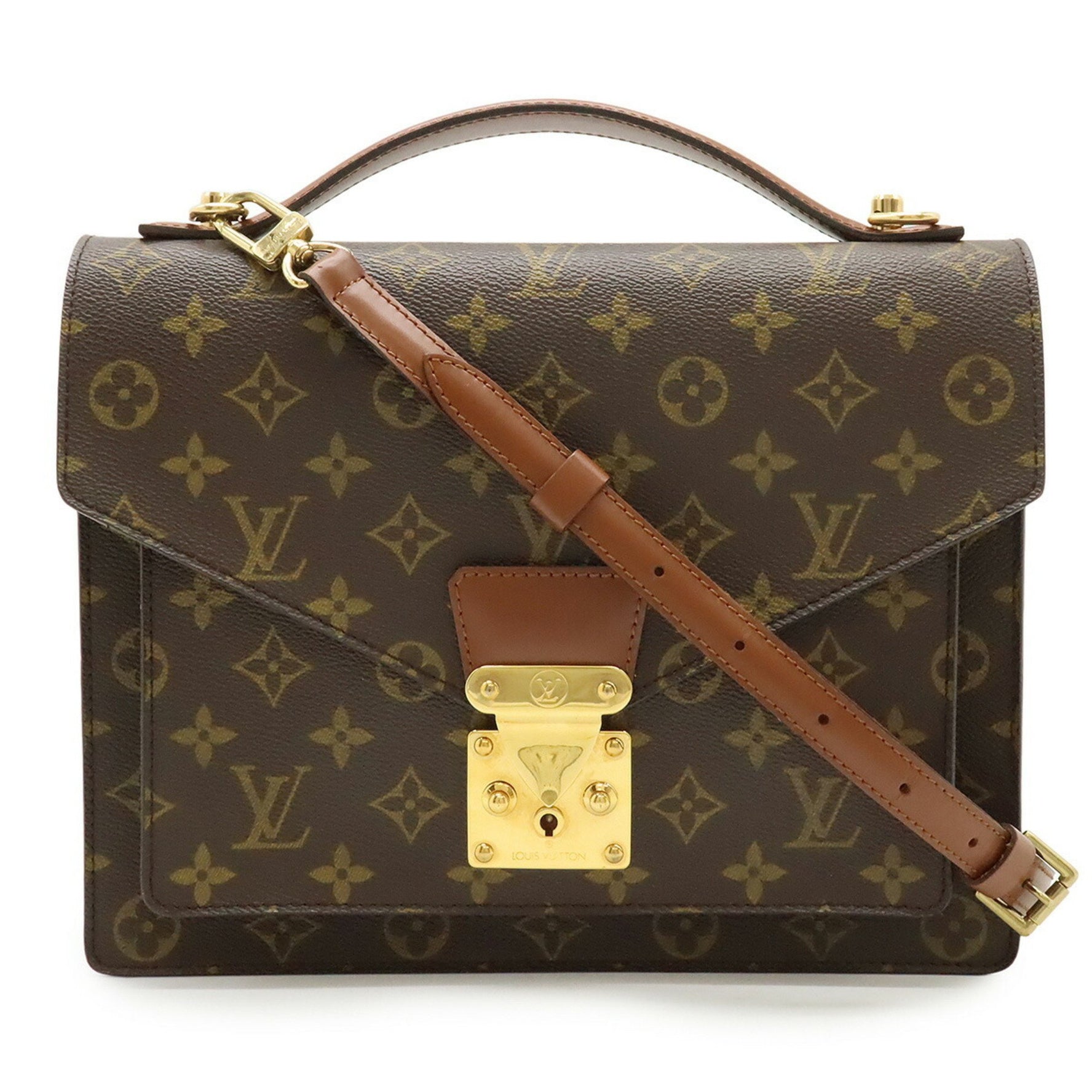 LOUIS VUITTON Monogram Monceau 28 Second Bag, Handbag, Shoulder Bag