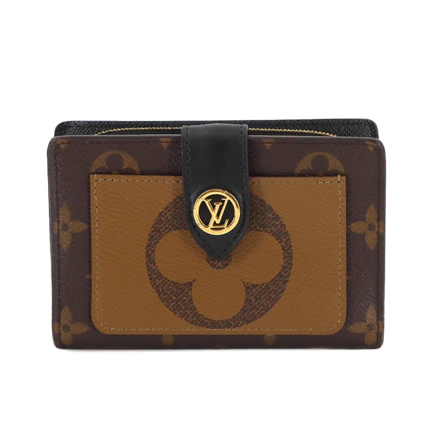 Louis Vuitton Monogram Giant Reverse Portefeuille Juliet Wallet, Bifold Wallet M69432, RFID Compact