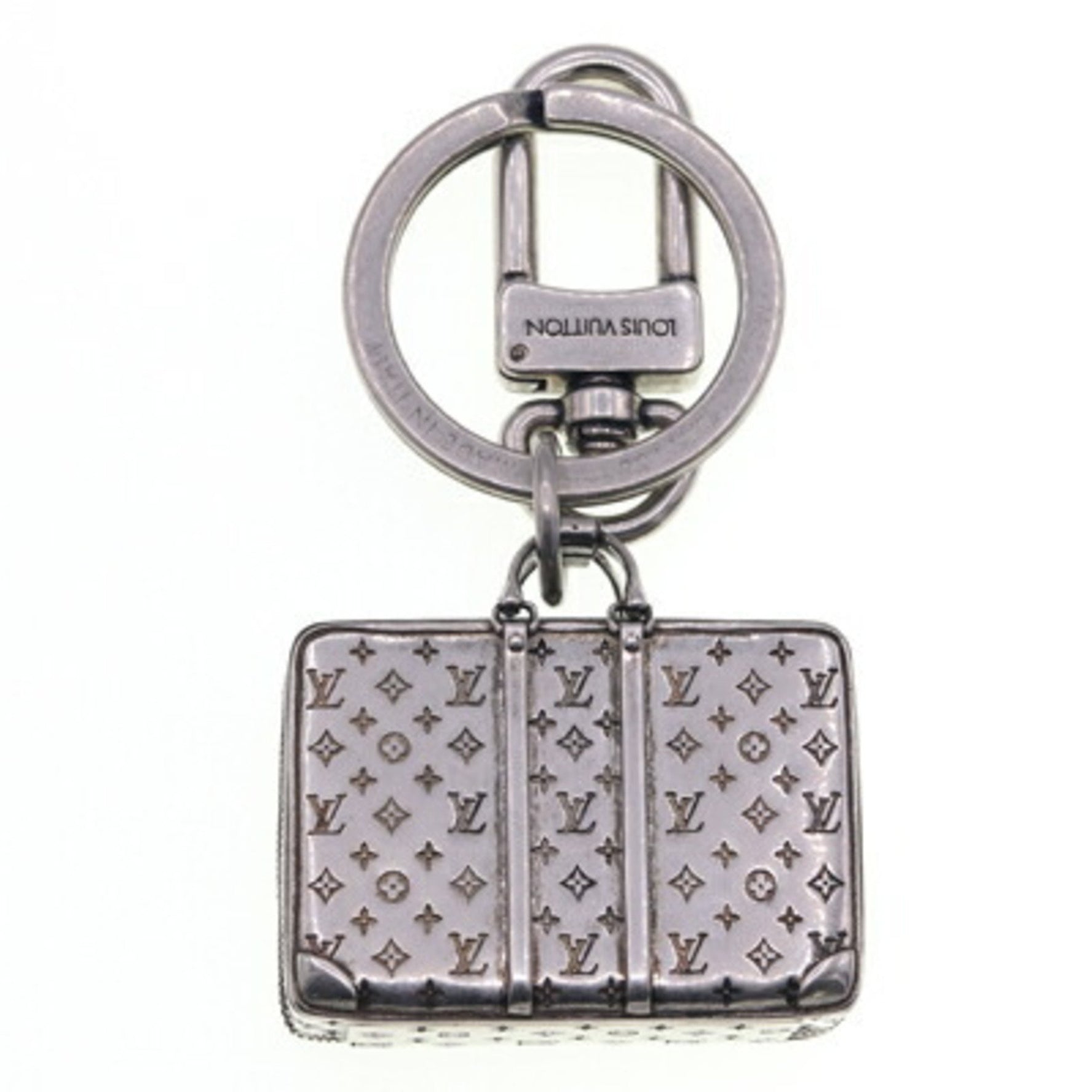 Louis Vuitton Keychain Sirius M62717 Silver Metal Bag Charm Keyring Women's Men's LOUIS VUITTON