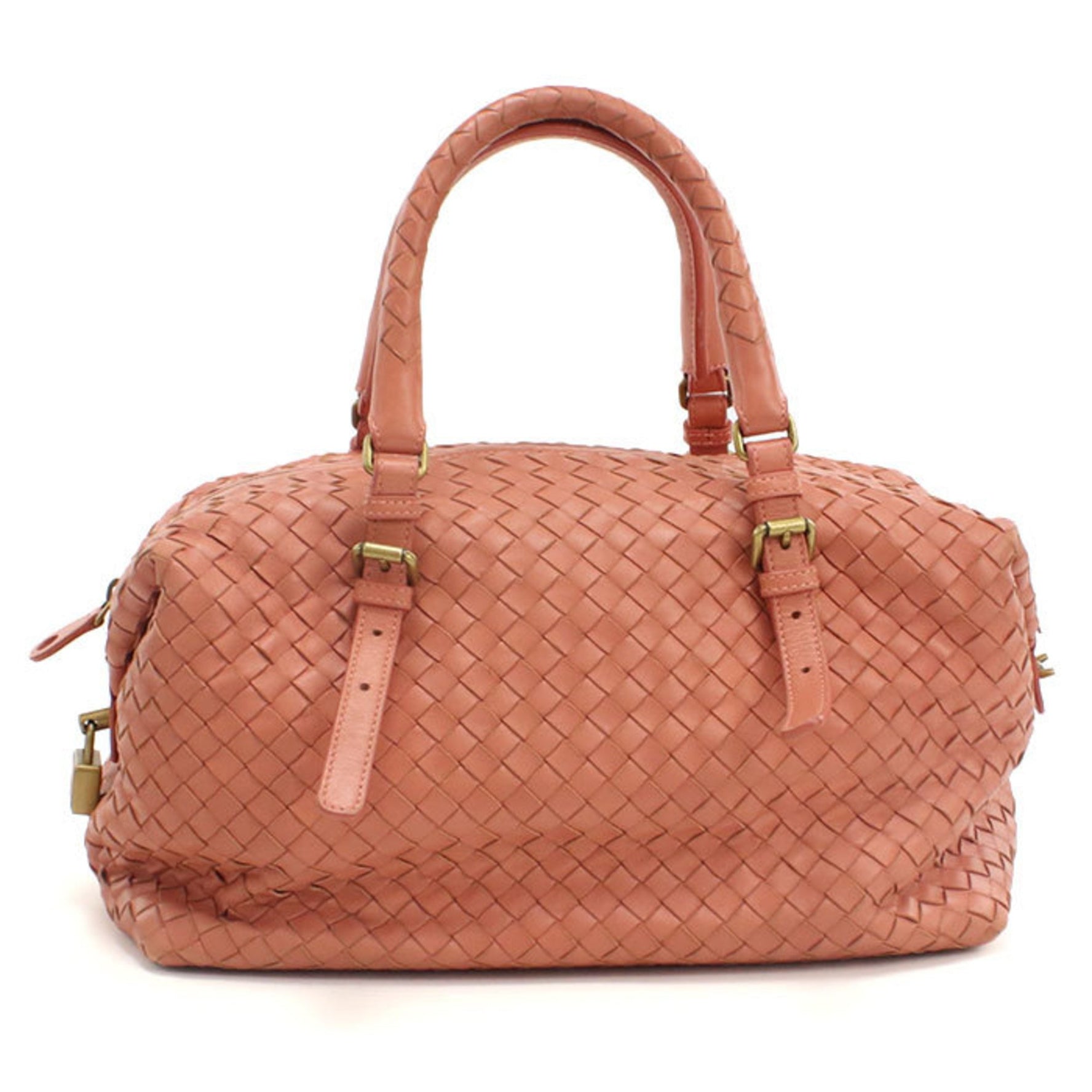 BOTTEGA VENETA Mini Boston Bag 6810 Intrecciato