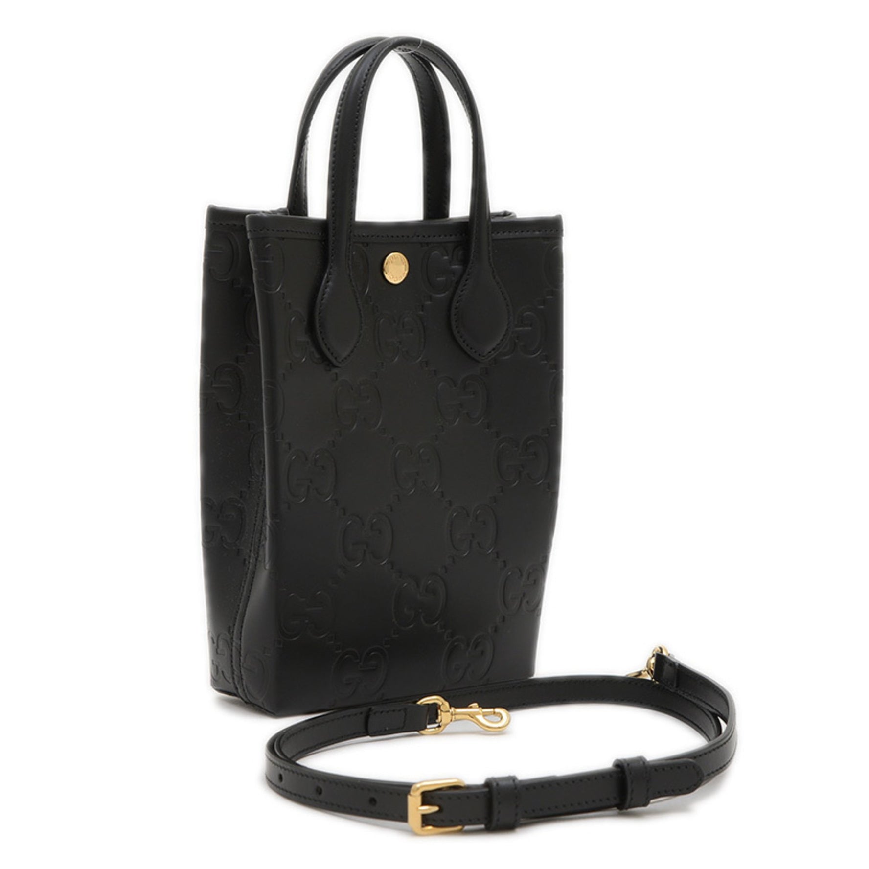 Gucci GG Leather Super Mini Handbag/Shoulder Bag