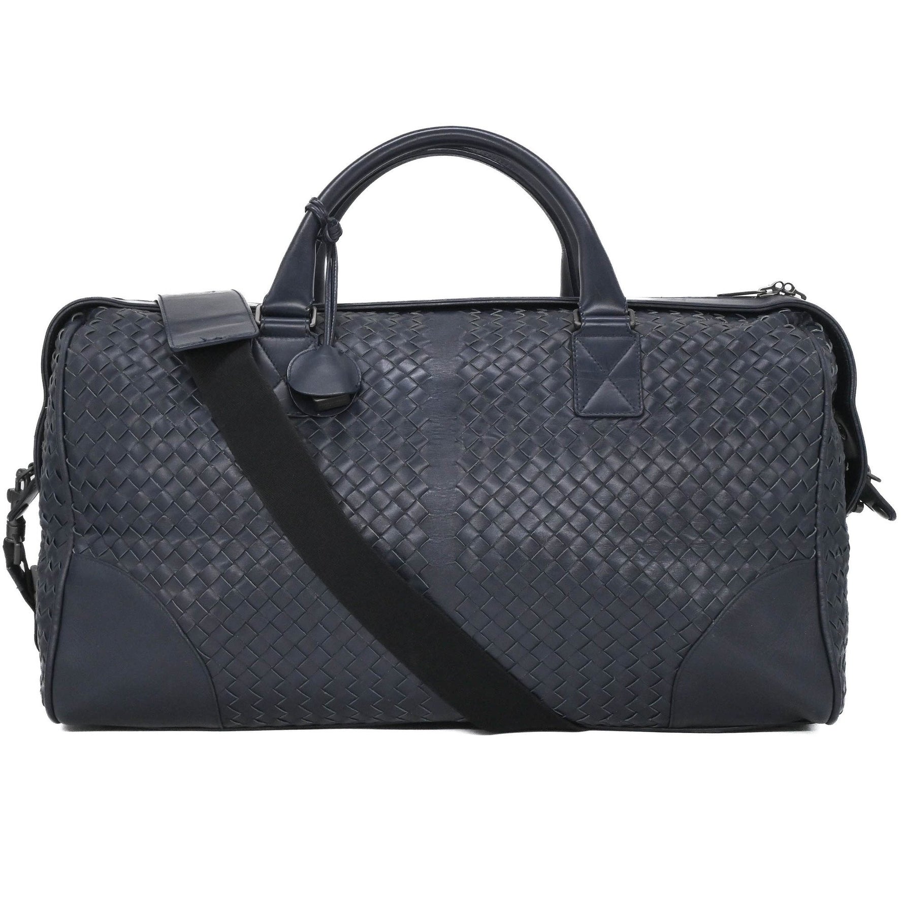 BOTTEGA VENETA Intrecciato Leather Boston Bag