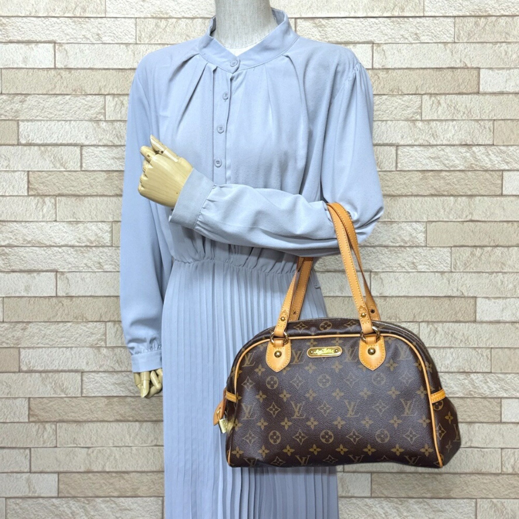 Louis Vuitton Montorgueil PM Monogram Shoulder Bag Canvas