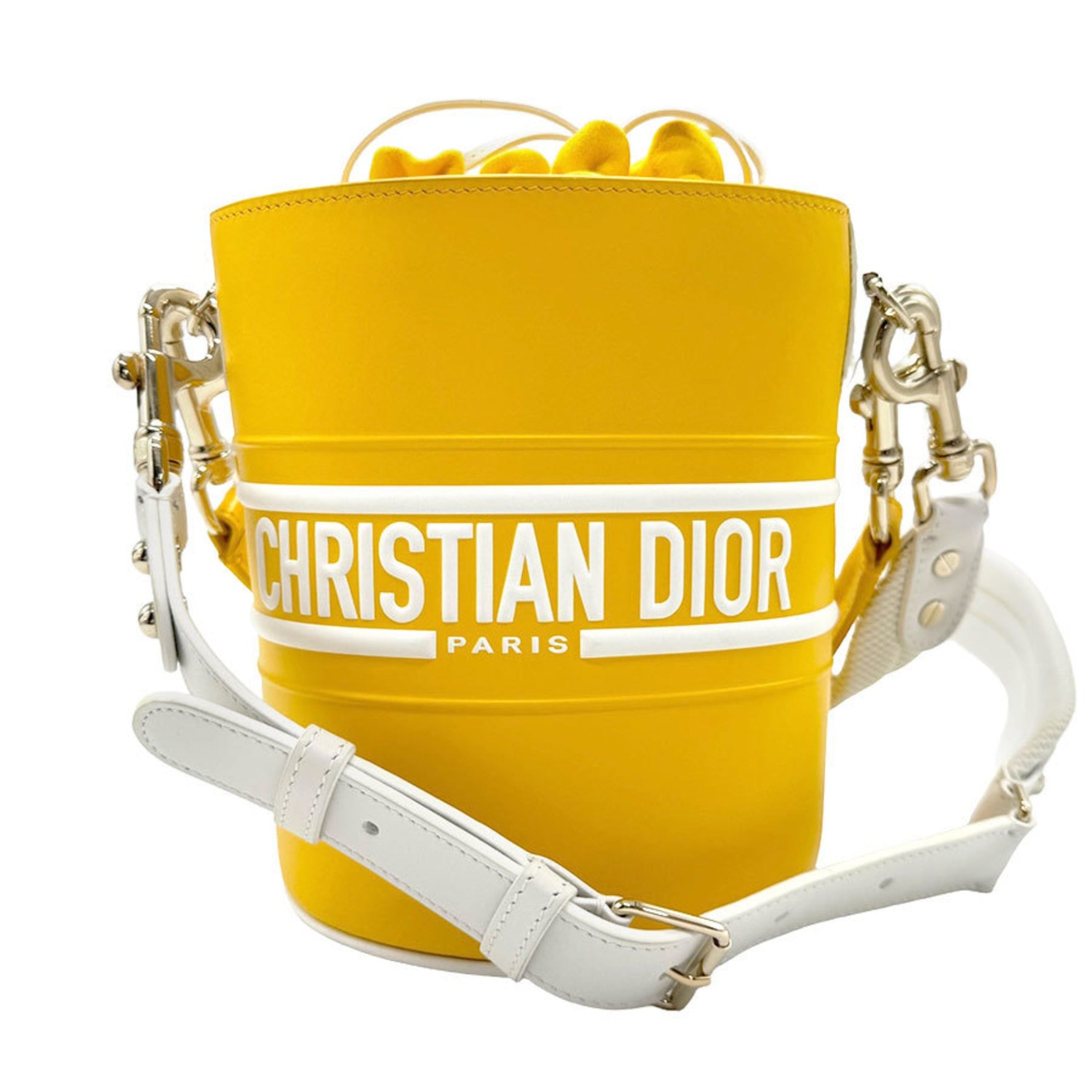 Christian Dior Shoulder Bag Handbag Vibe Bucket Leather