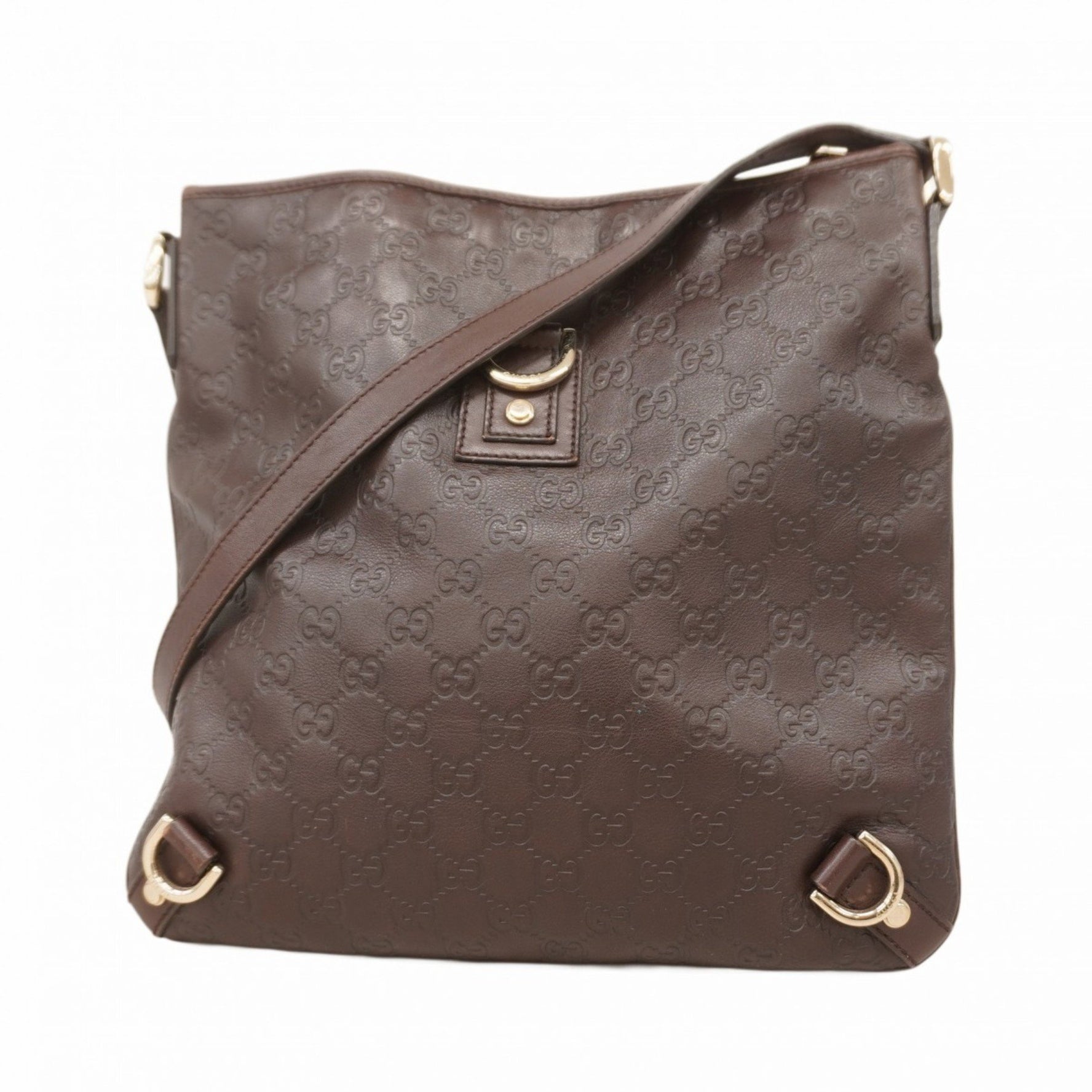 Gucci Shoulder Bag Guccissima Leather Champagne