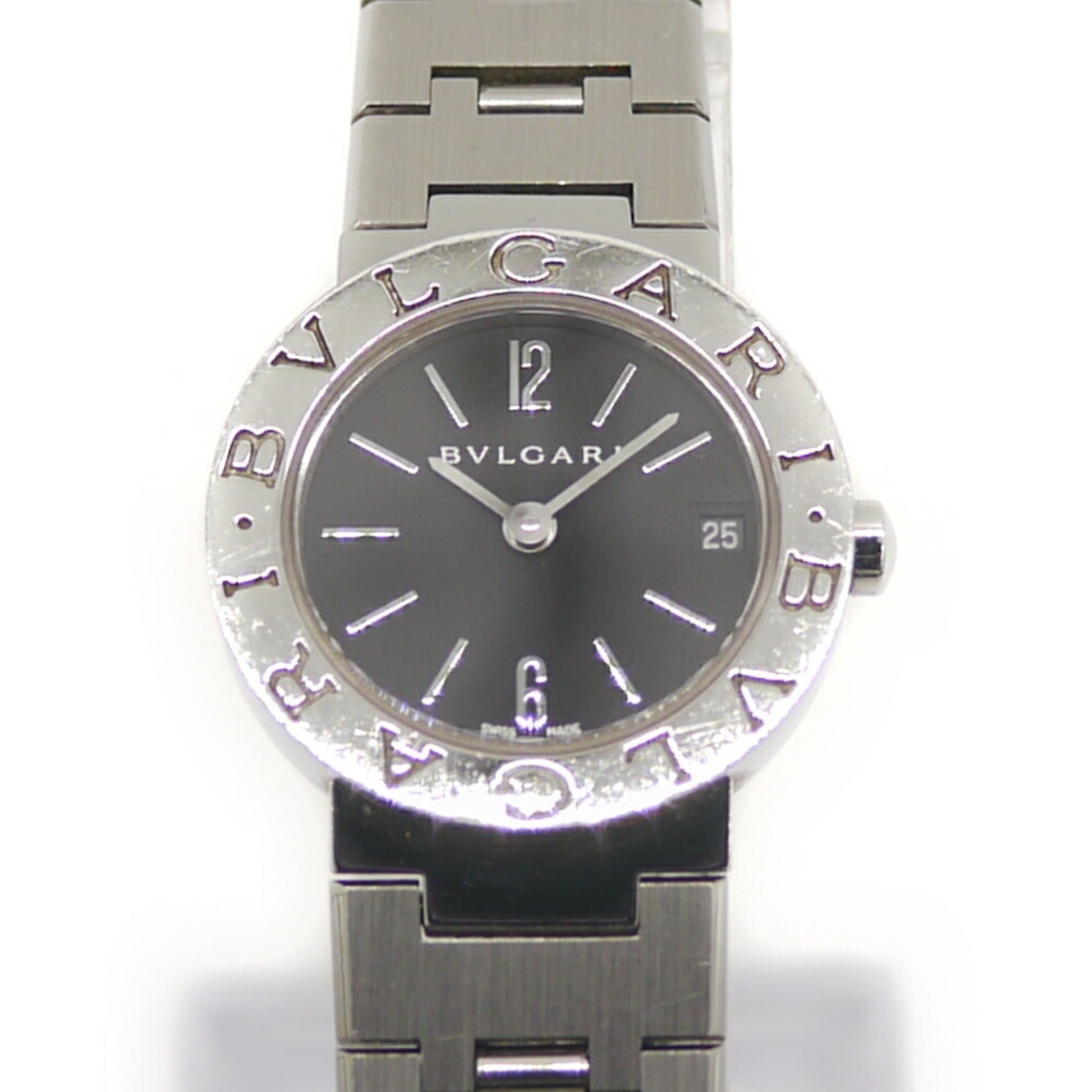 BVLGARI Women's Dress Watch BB23SS Black Dial Wristwatch