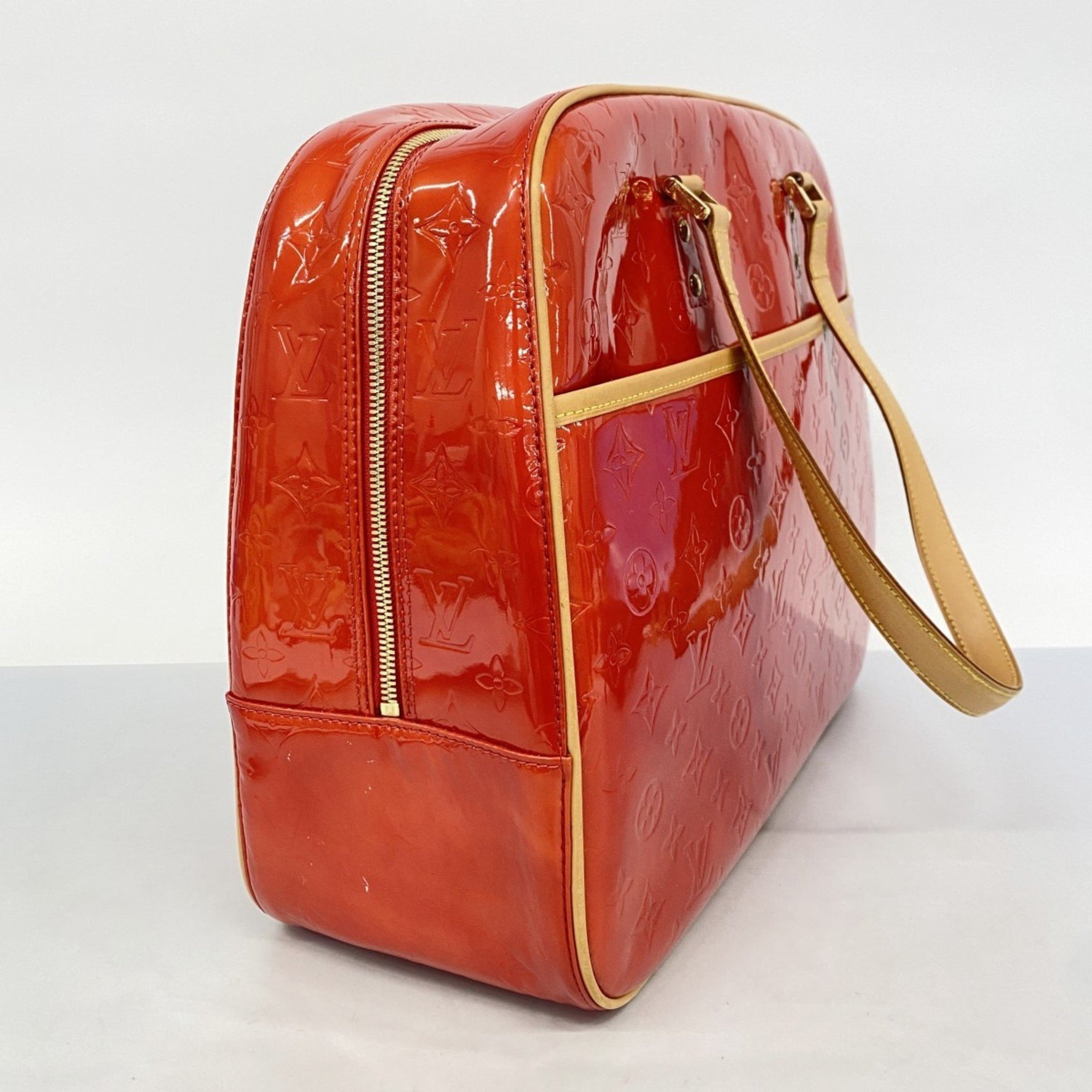 Louis Vuitton Vernis Sutton Tote Bag M91080 Rouge Women's