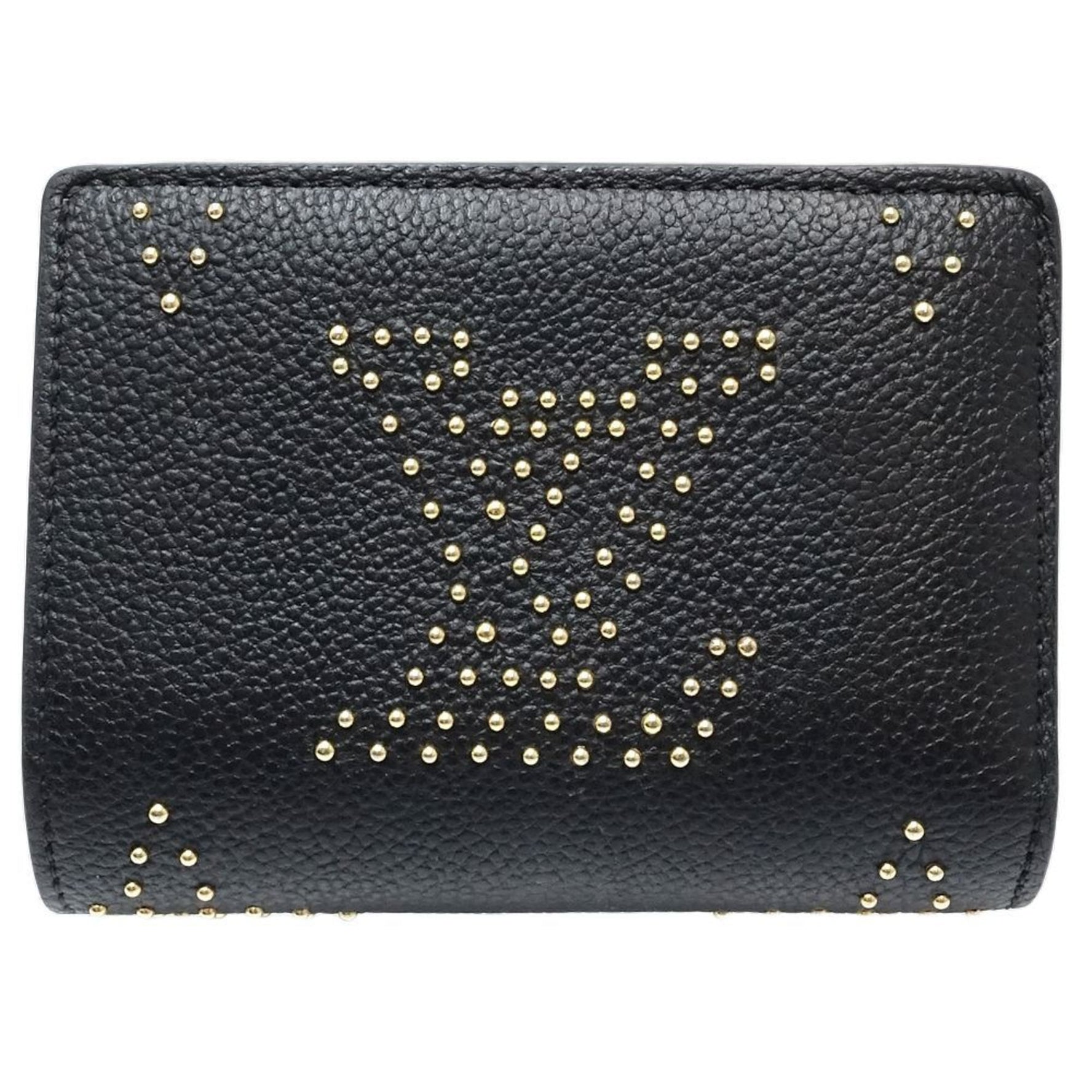 LOUIS VUITTON Louis Vuitton Bi-fold Wallet M82902 Portefeuille K Monogram Empreinte Studs Noir