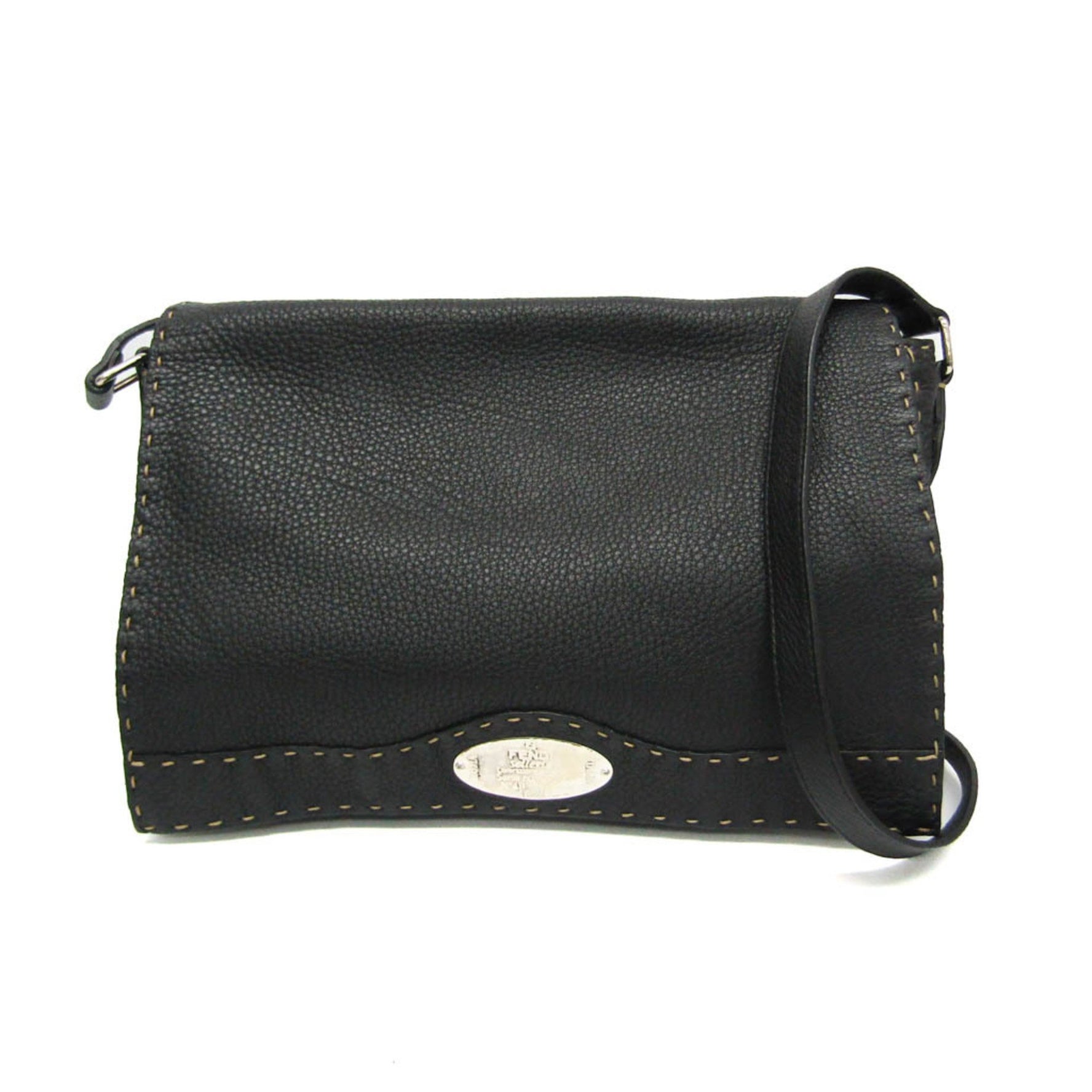 Fendi Selleria Leather Messenger Bag,Shoulder Bag